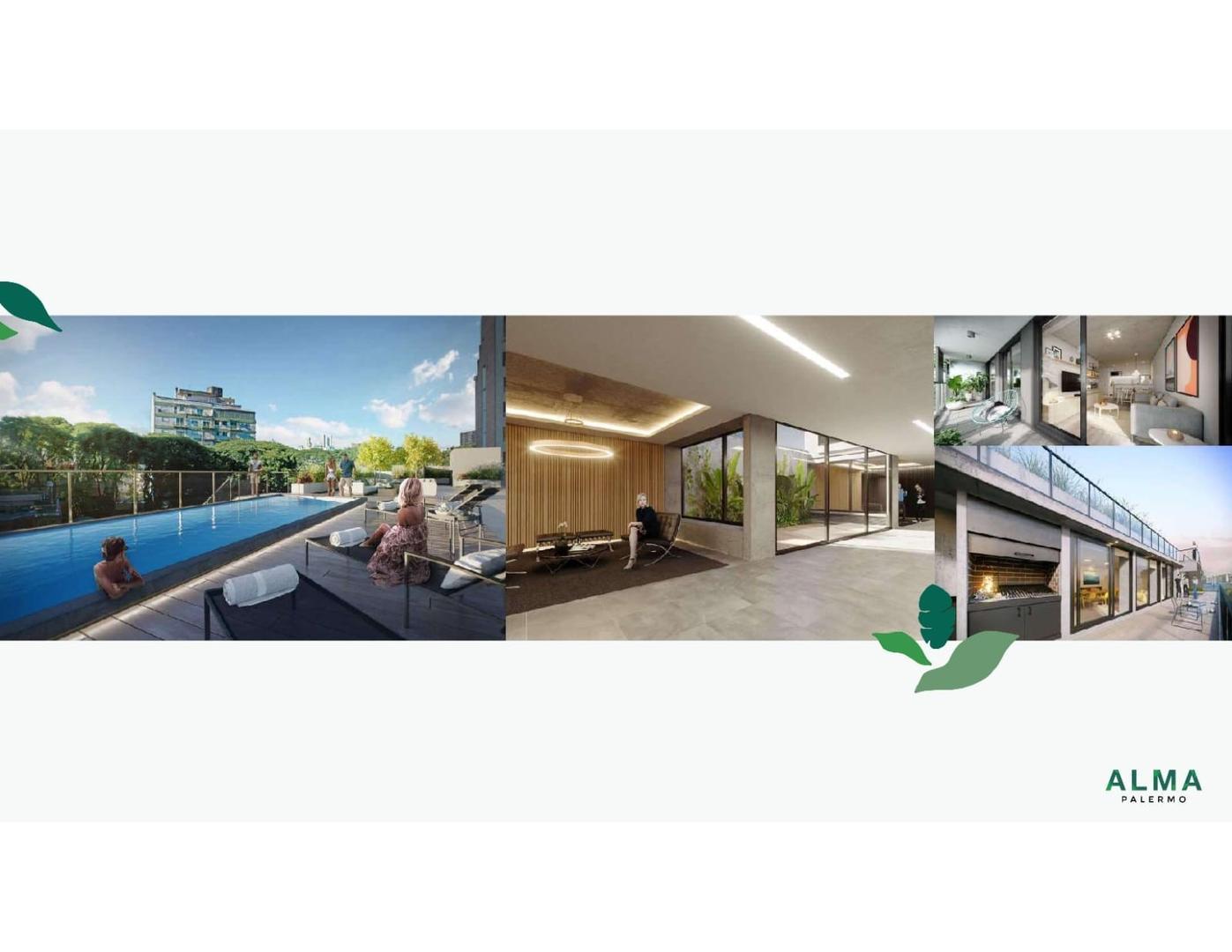 Departamento 2 ambientes a estrenar en Palermo