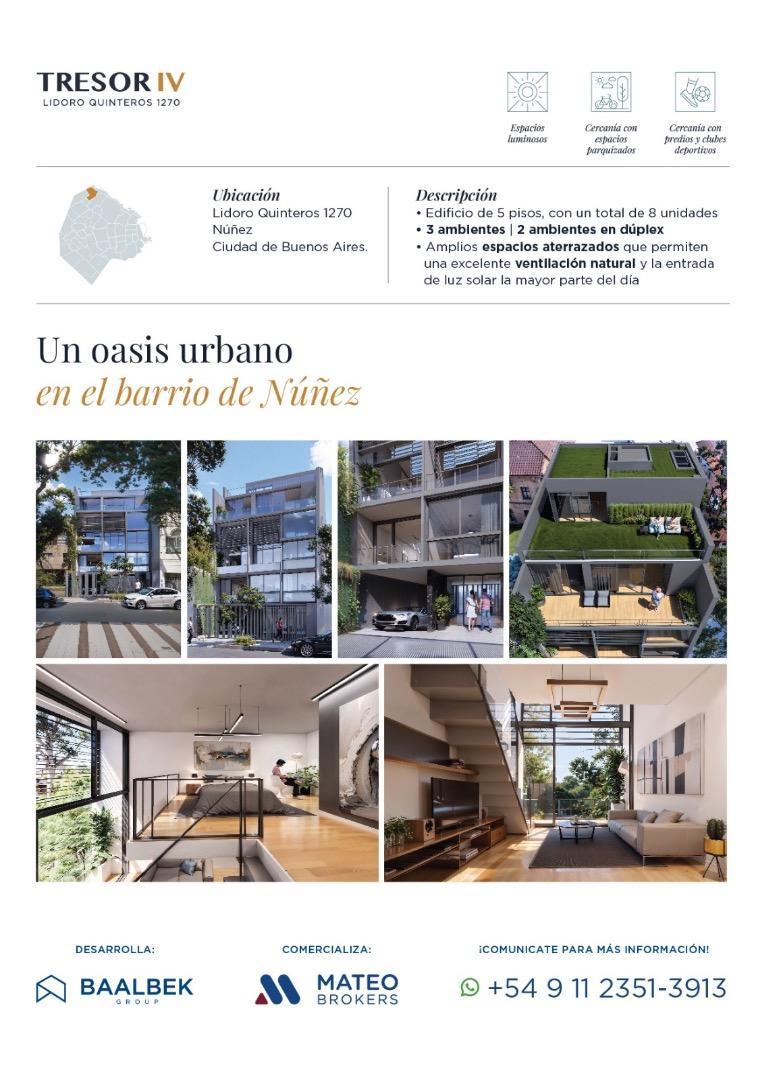 Departamento en Venta de 1 dormitorio