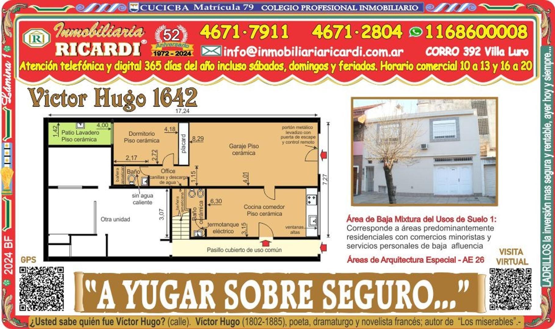 A  YUGAR SOBRE SEGURO  galpon boutique PH con garaje