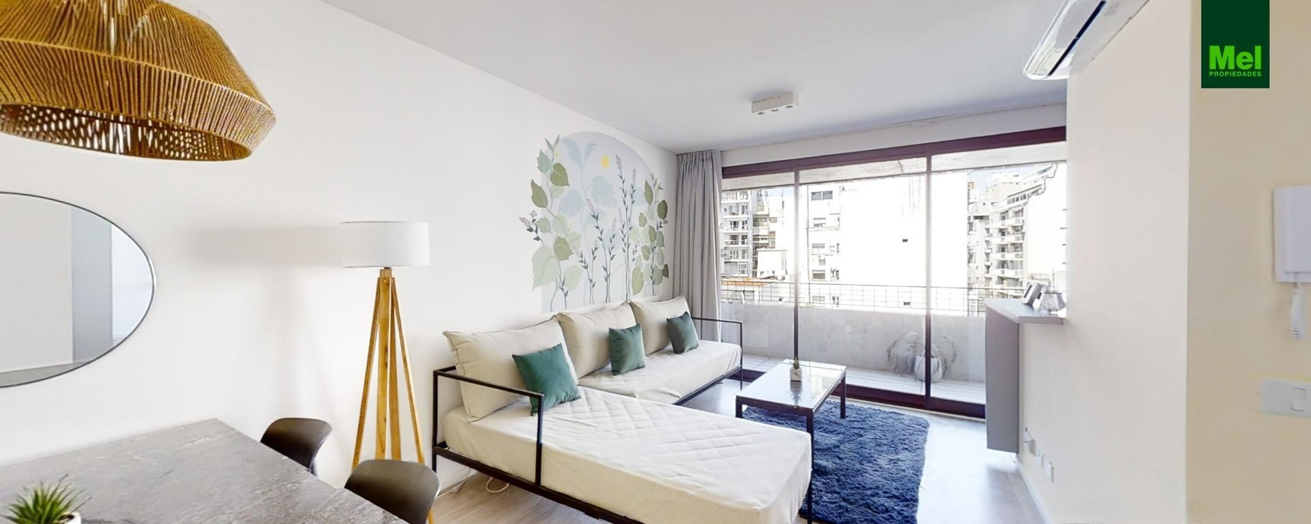 2 ambientes equipado, con balcón al frente en Palermo. Venta