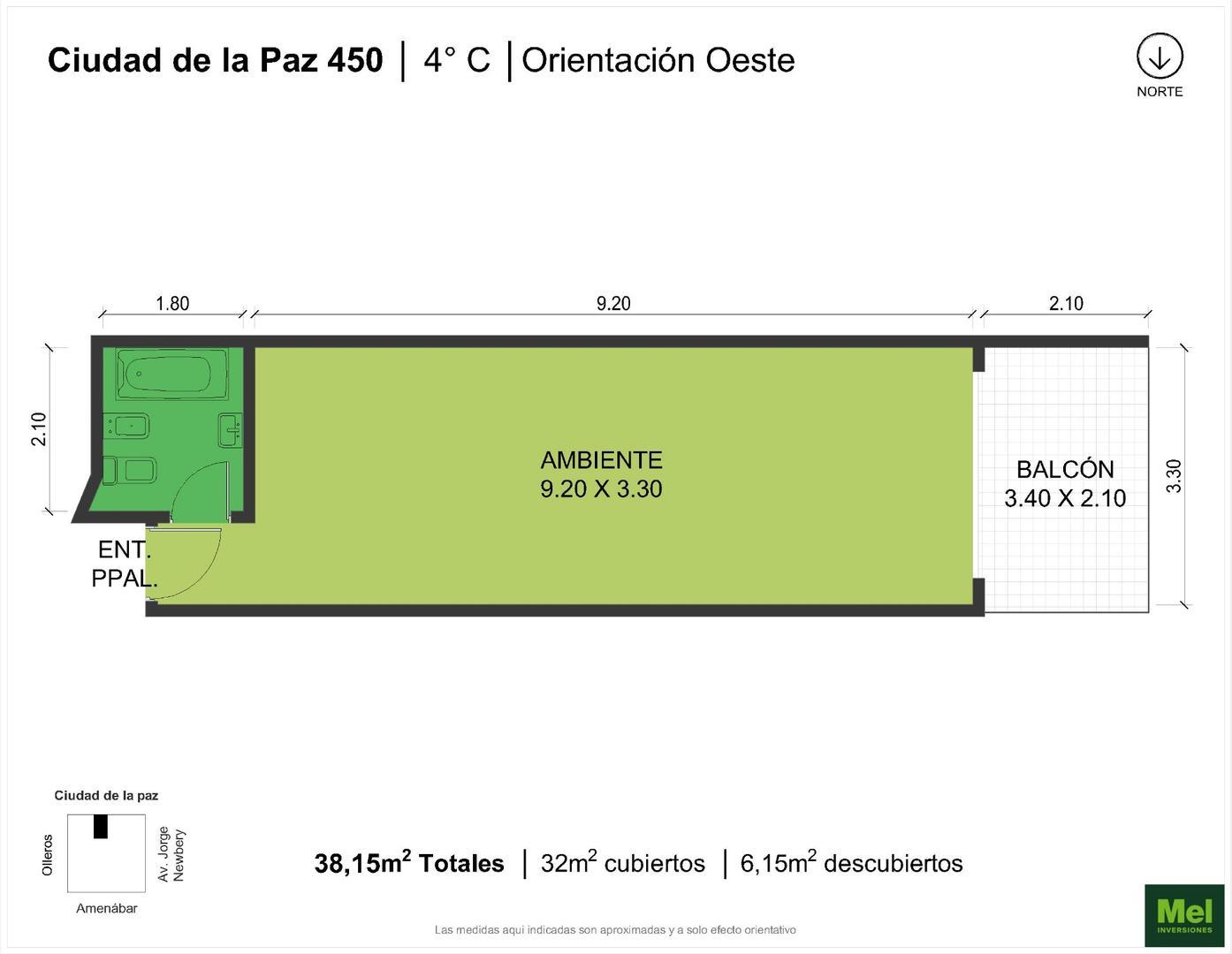 Ciudad De La Paz 400, Piso 3