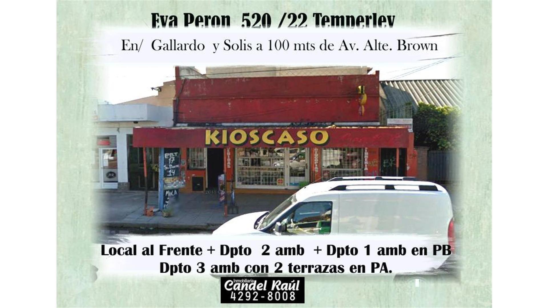 Local al frente  +   2 -Viviendas