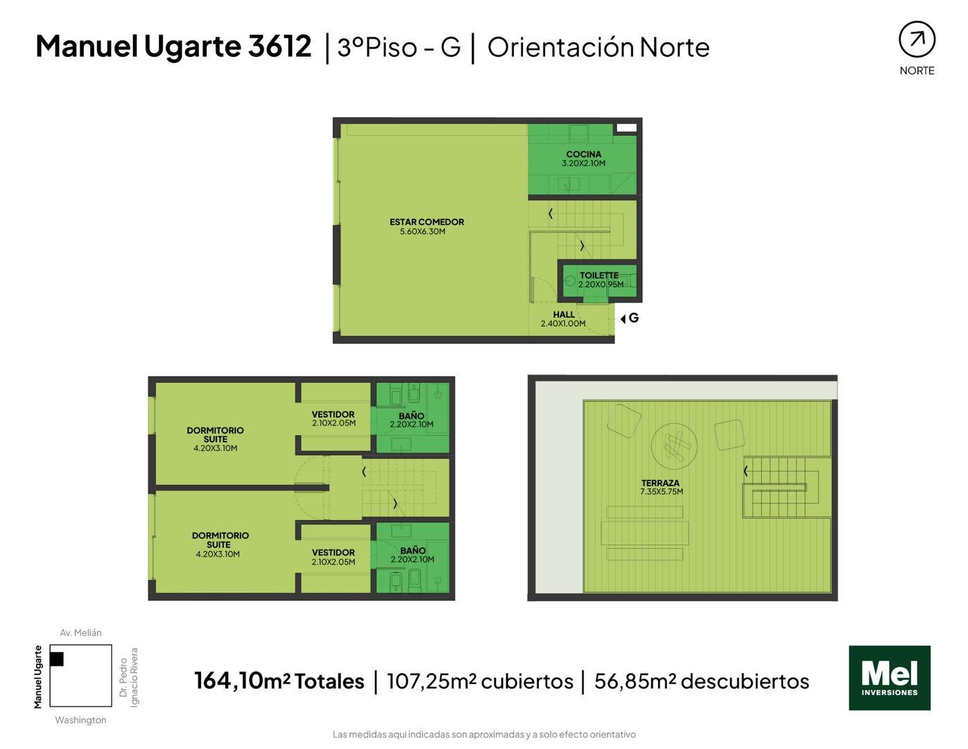 Manuel Ugarte 3600, Piso 3°