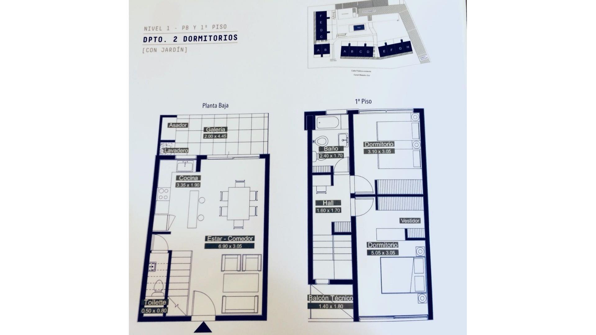 Departamento en Venta de Monoambiente