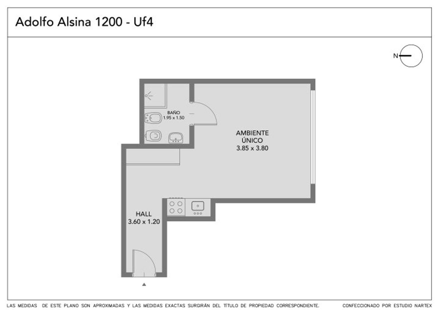 Departamento en Venta de Monoambiente
