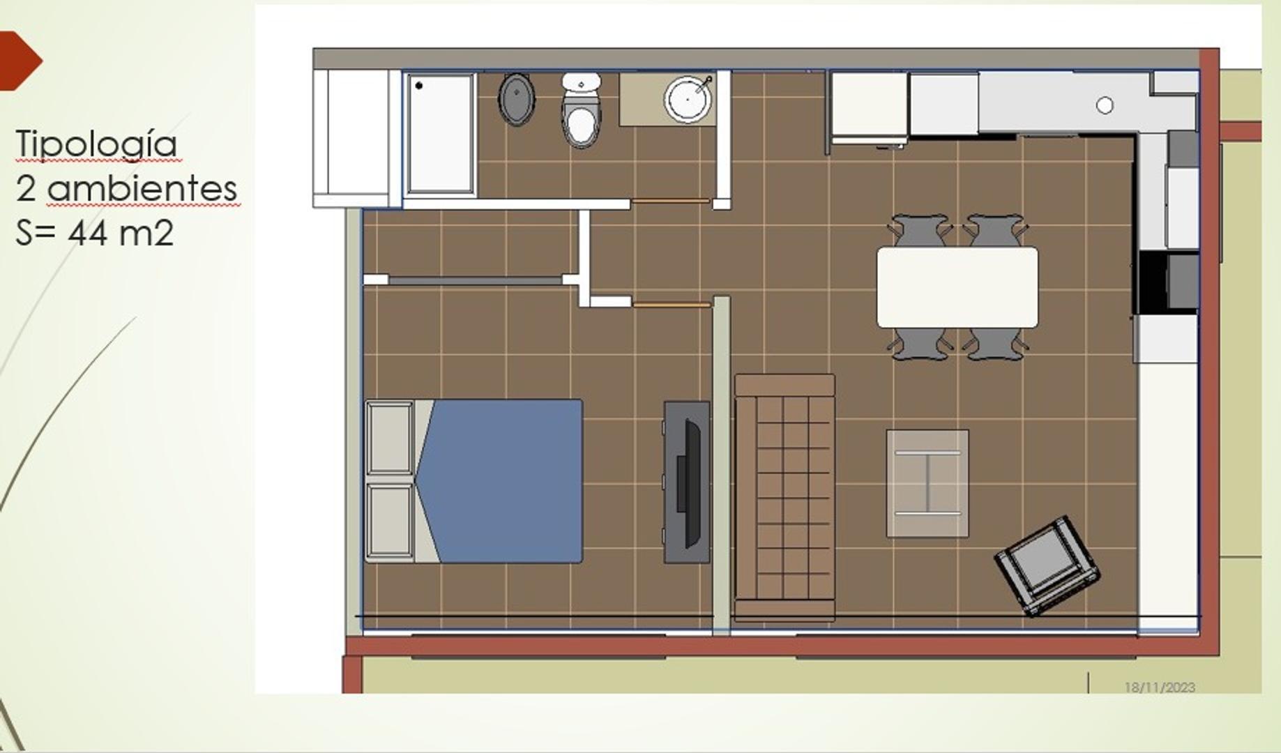 Departamento en Venta en Pilar, USD 68.640