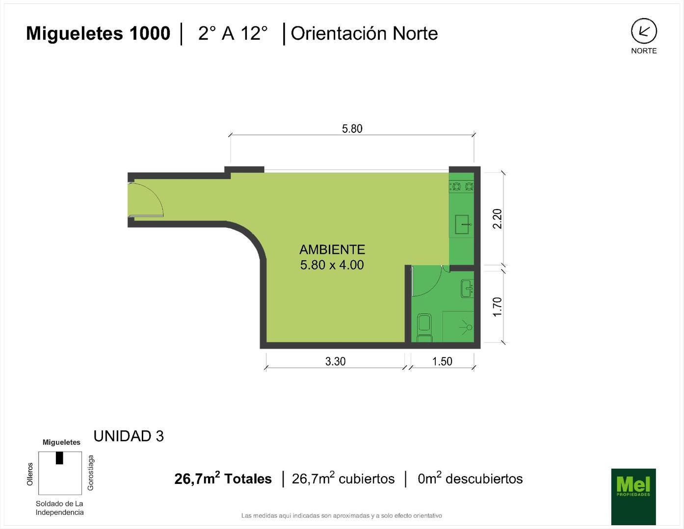 Migueletes 1000, Piso 5