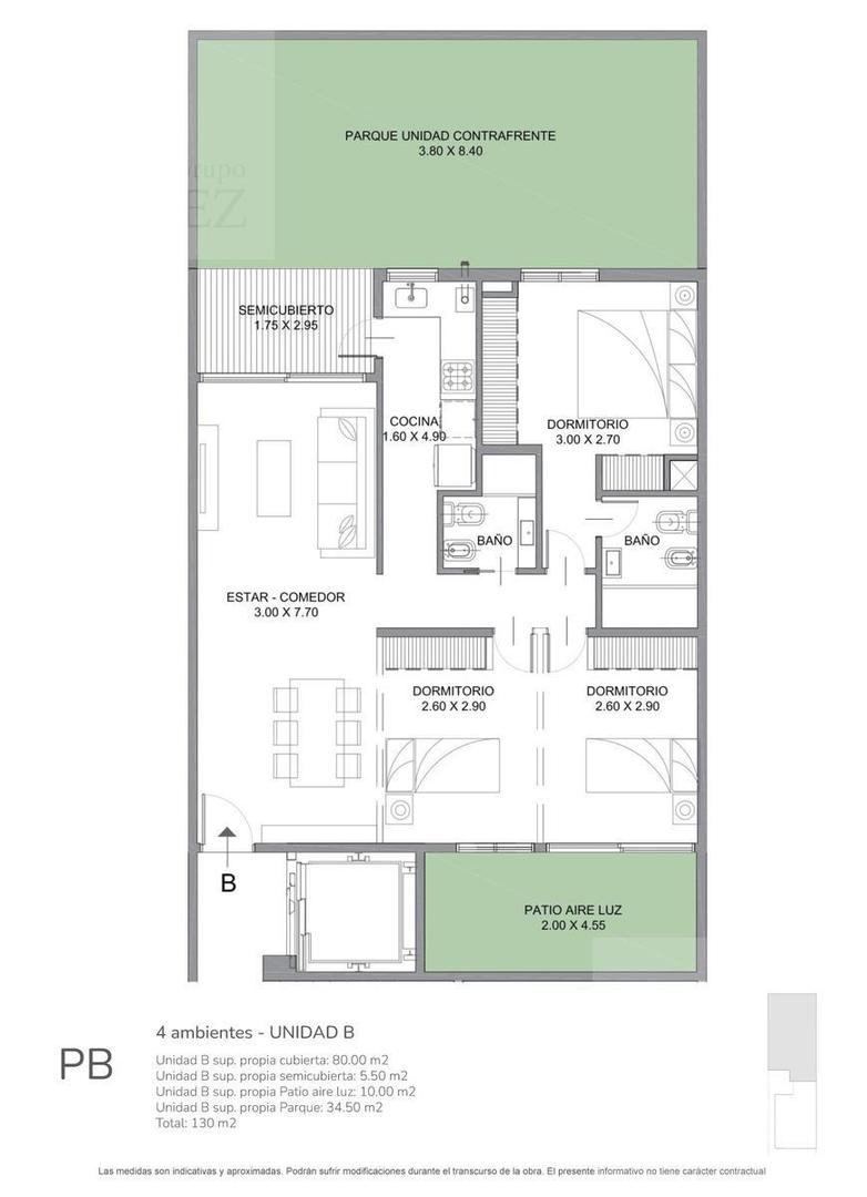 Departamento en Venta al Oeste