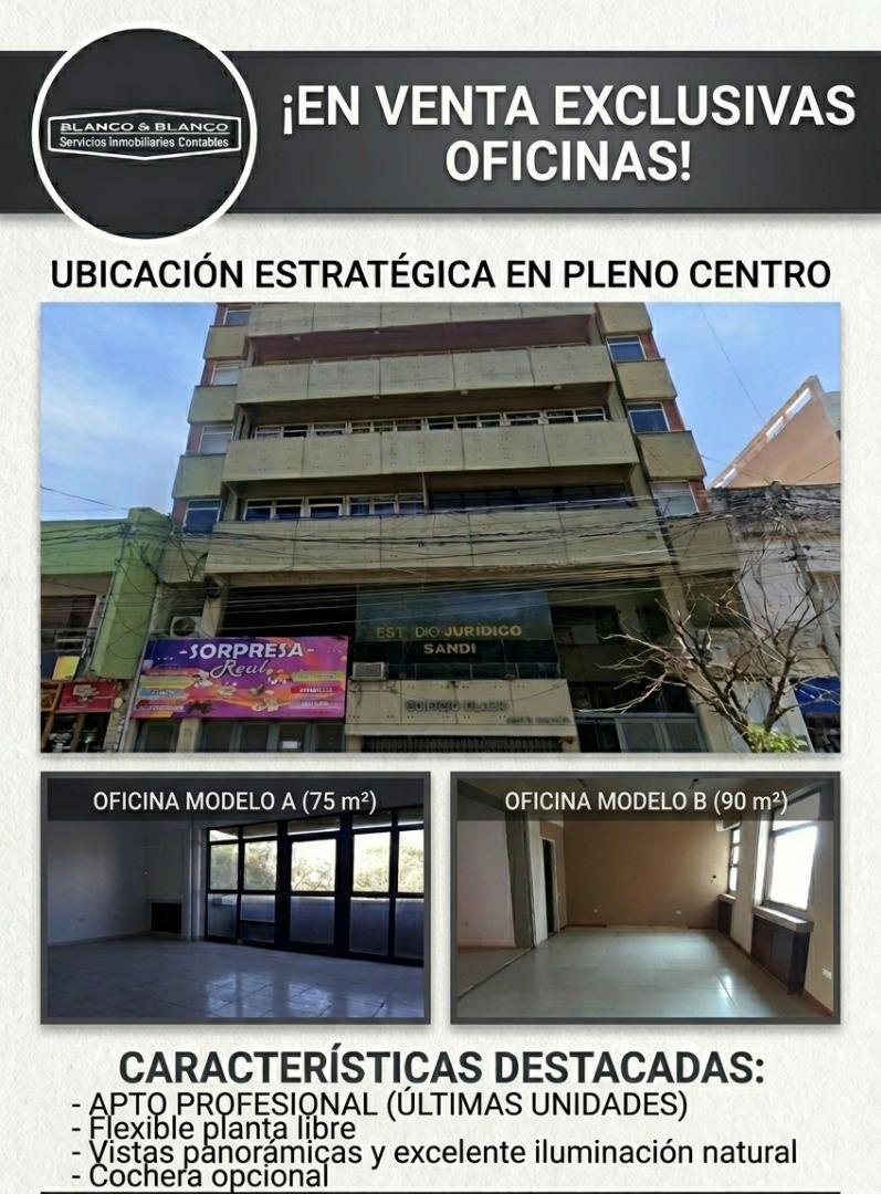 SE VENDE:  OFICINAS EN EDIFICIO PLAZA, JUAN B. JUSTO 66.