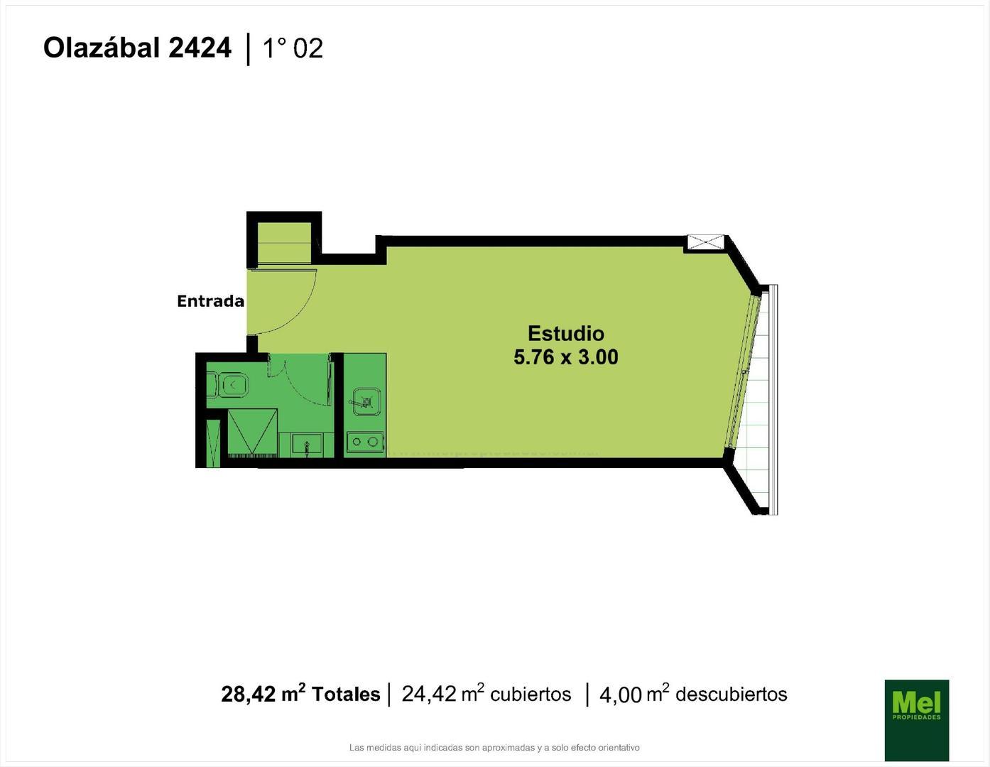 Olazabal 2400, Piso 1