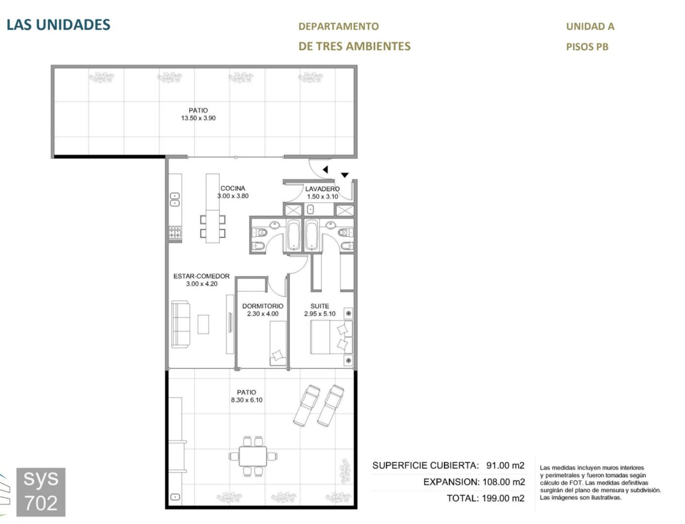 VENTA pozo LANUS Depto 3 am patio y jardín premium