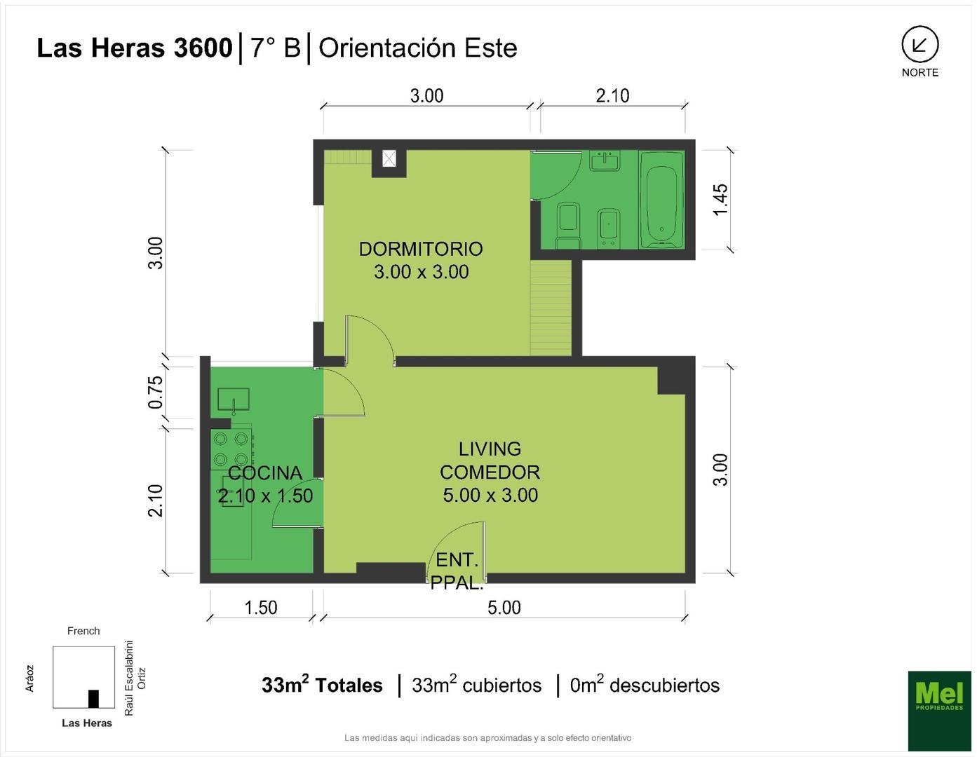 Avenida Las Heras 3600, Piso 7 B