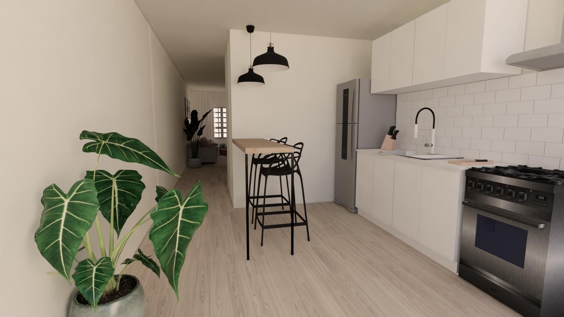 Depto Tipo Casa 3 ambientes con 3 baños