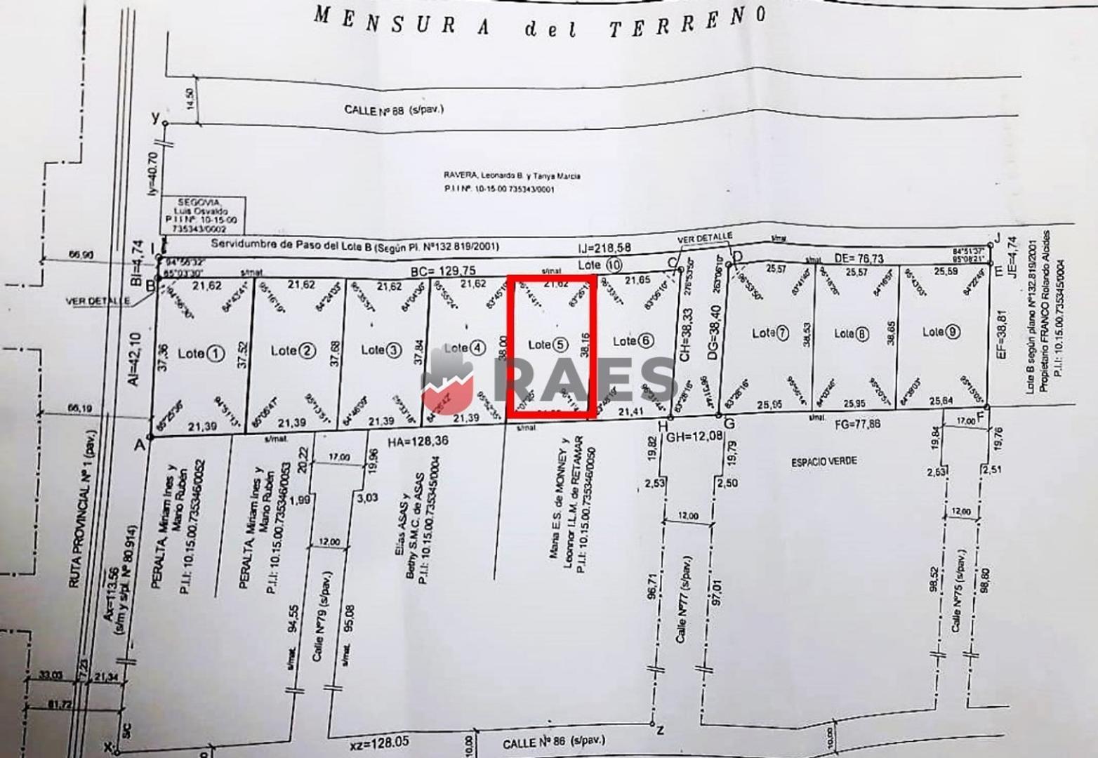 Terreno en Venta en Arroyo Leyes, USD 26.000