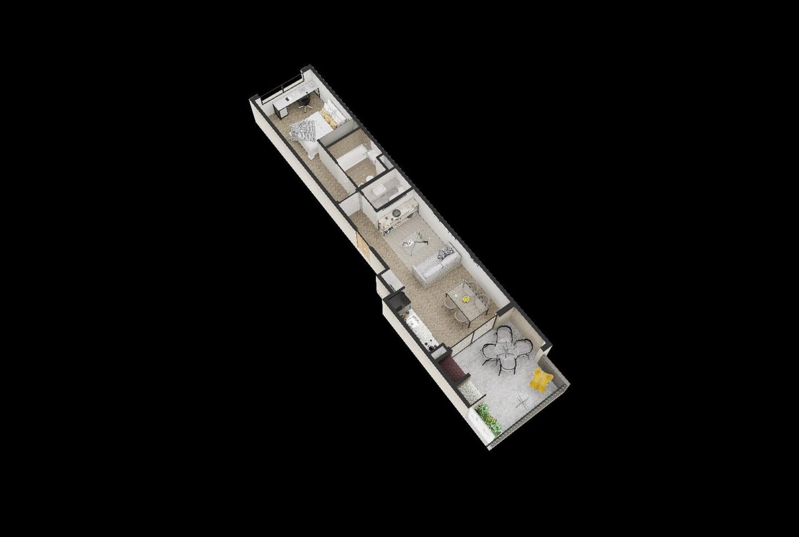 Departamento en Venta de 1 dormitorio