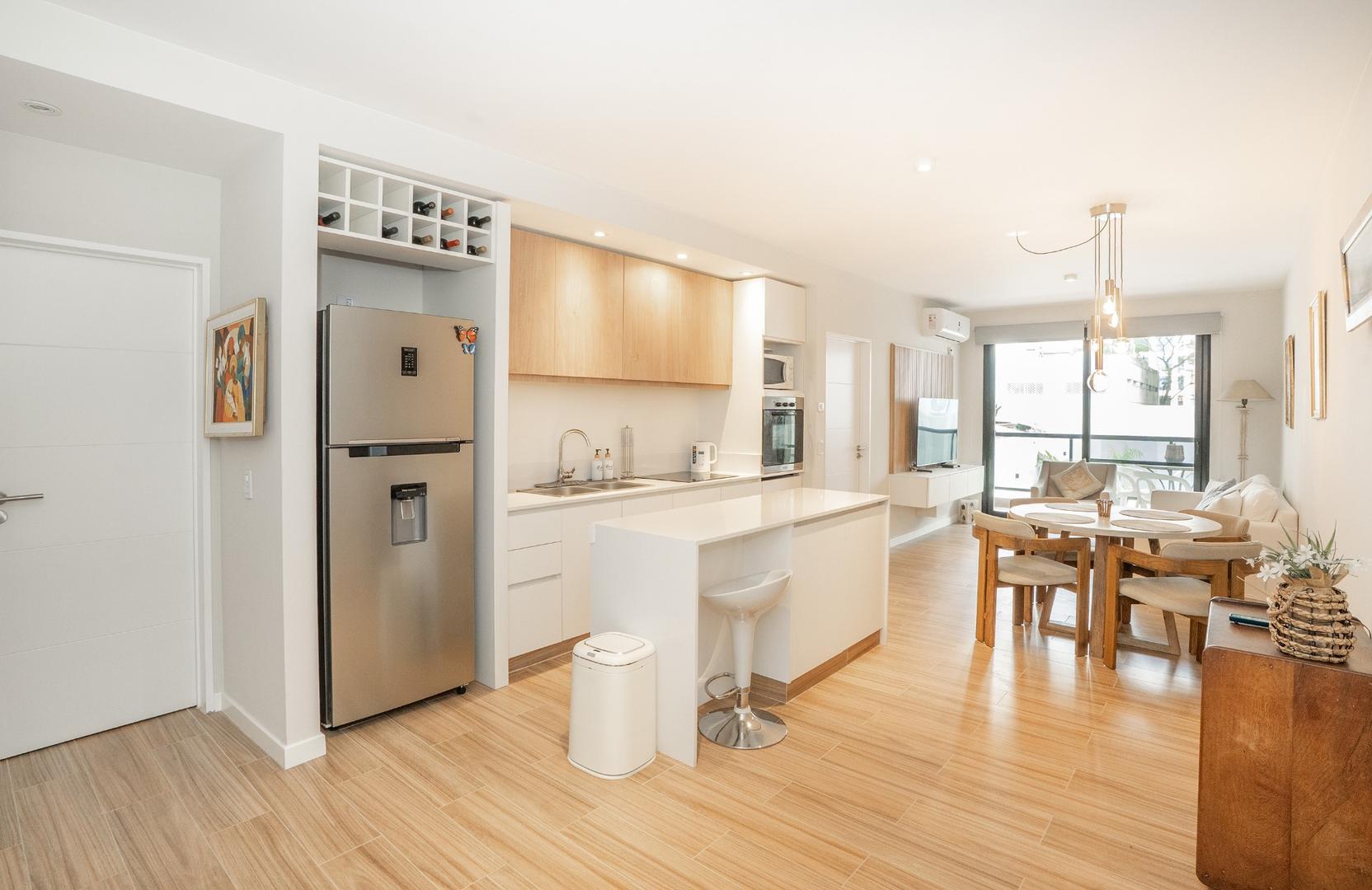 Departamento 2 ambientes con 2 baños