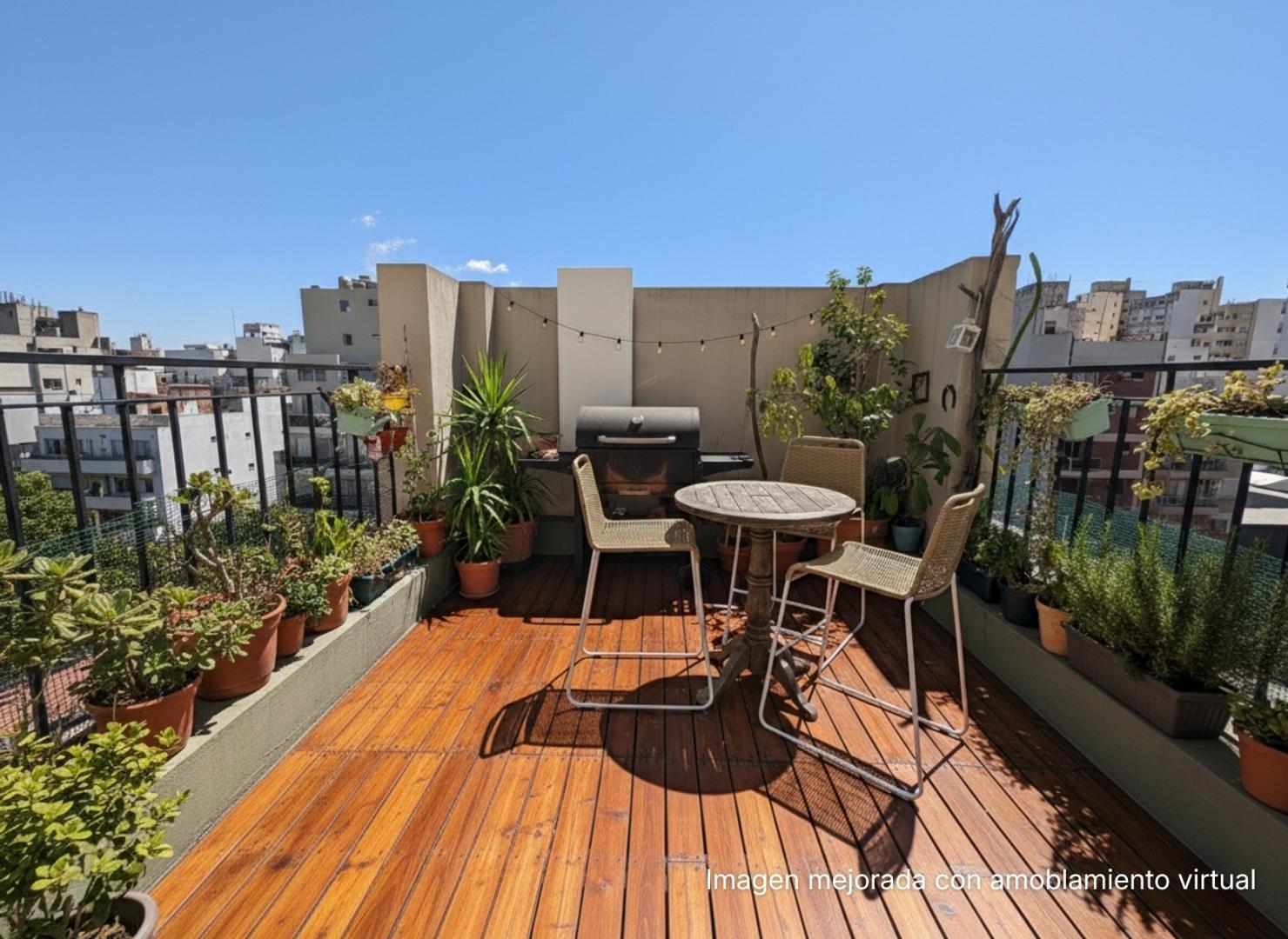 Departamento en venta 2 amb. Terraza propia. Apto Crédito