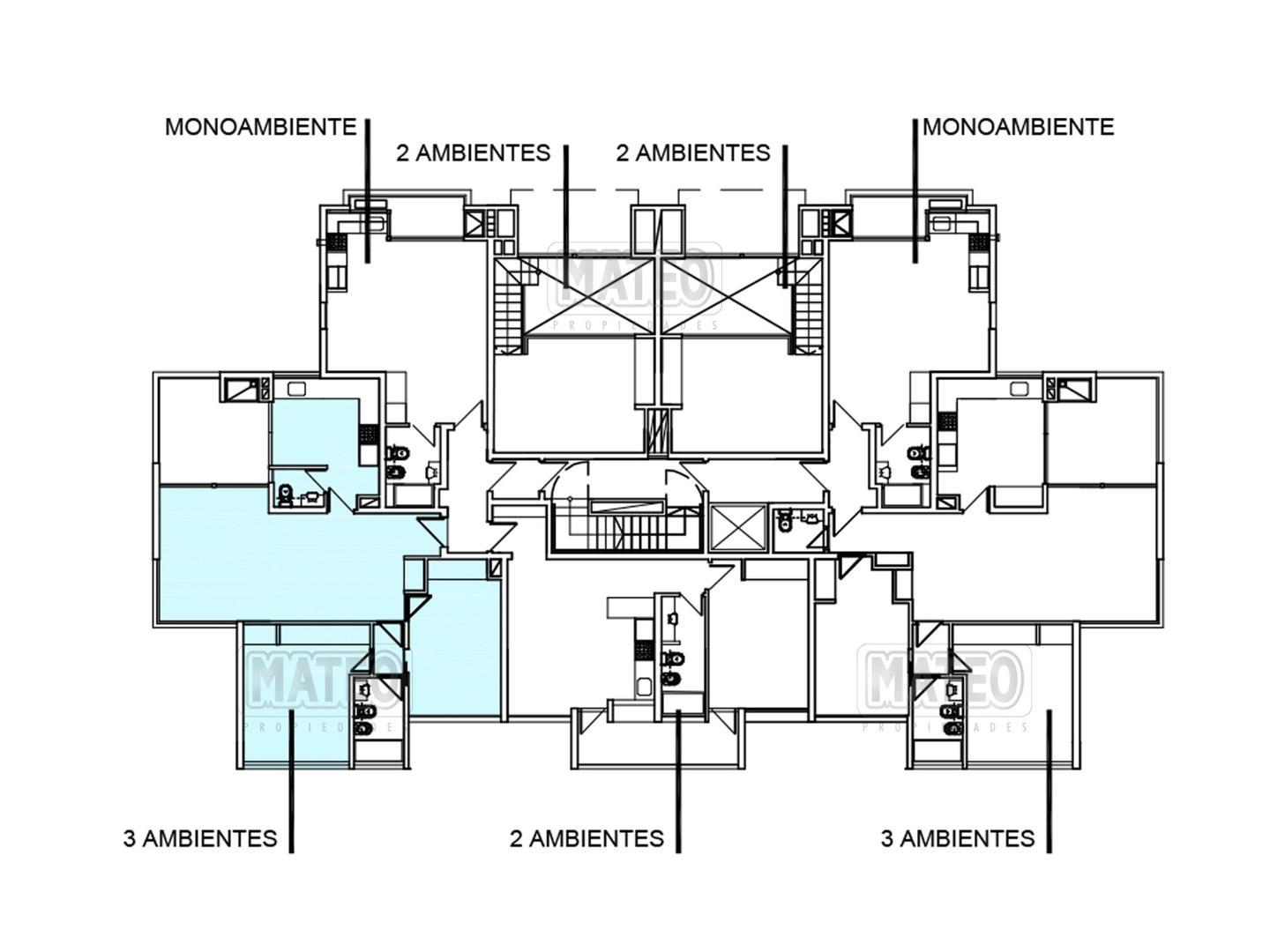 Departamento en Venta de 3 ambientes