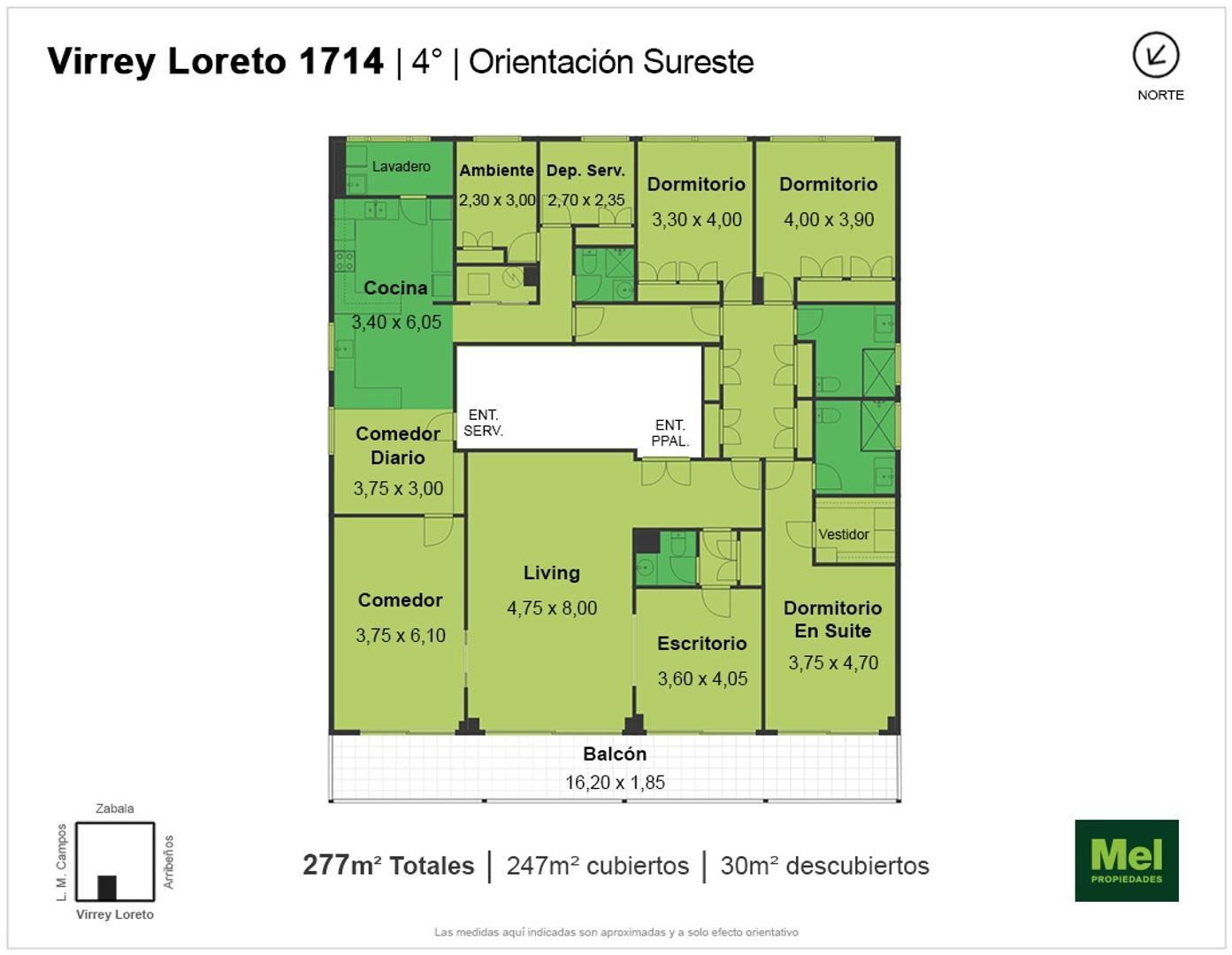 Departamento en Alquiler de 4 ambientes