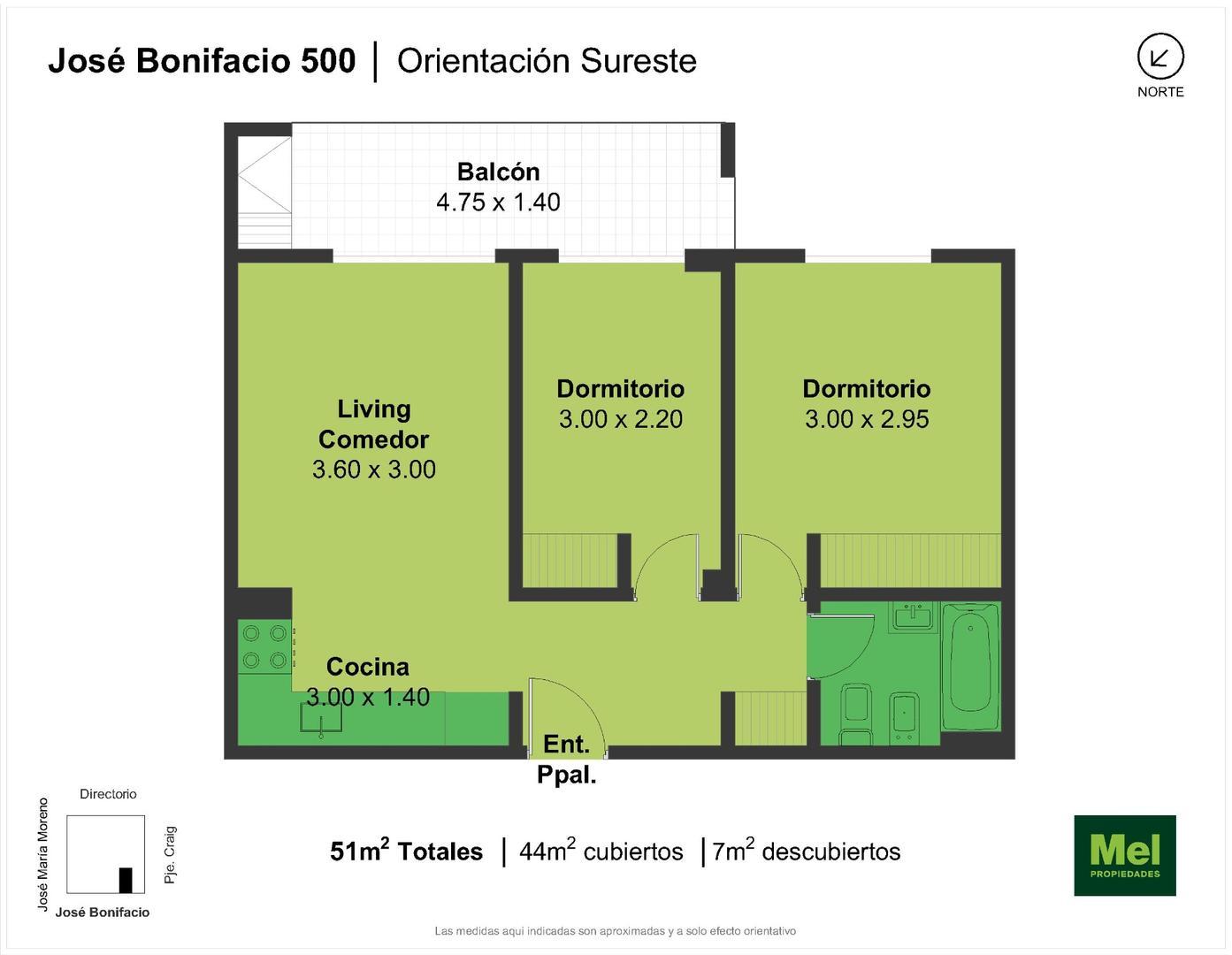 Jose Bonifacio 500, Piso 3