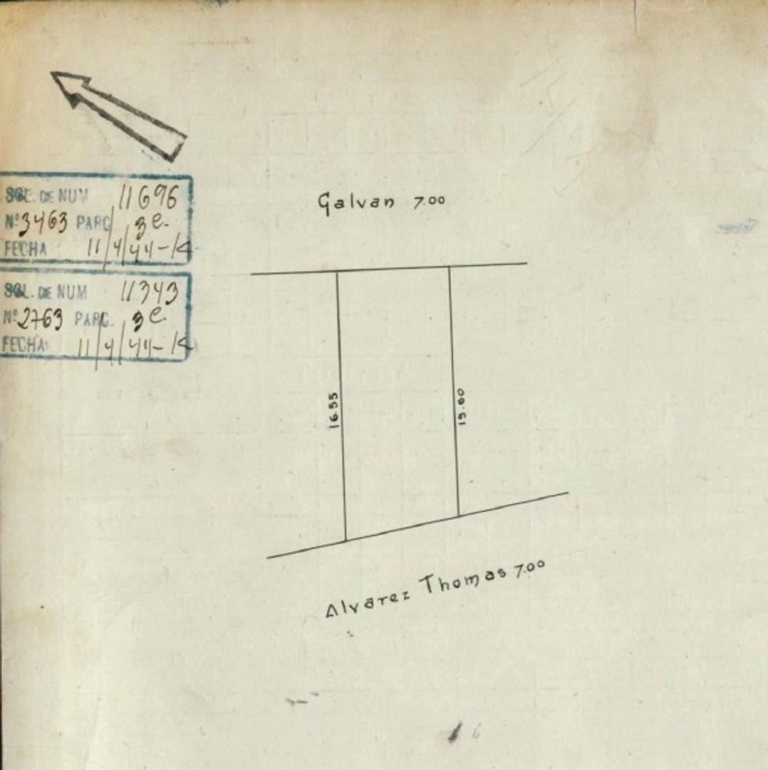 Terreno en Venta en Villa Urquiza, USD 395.000