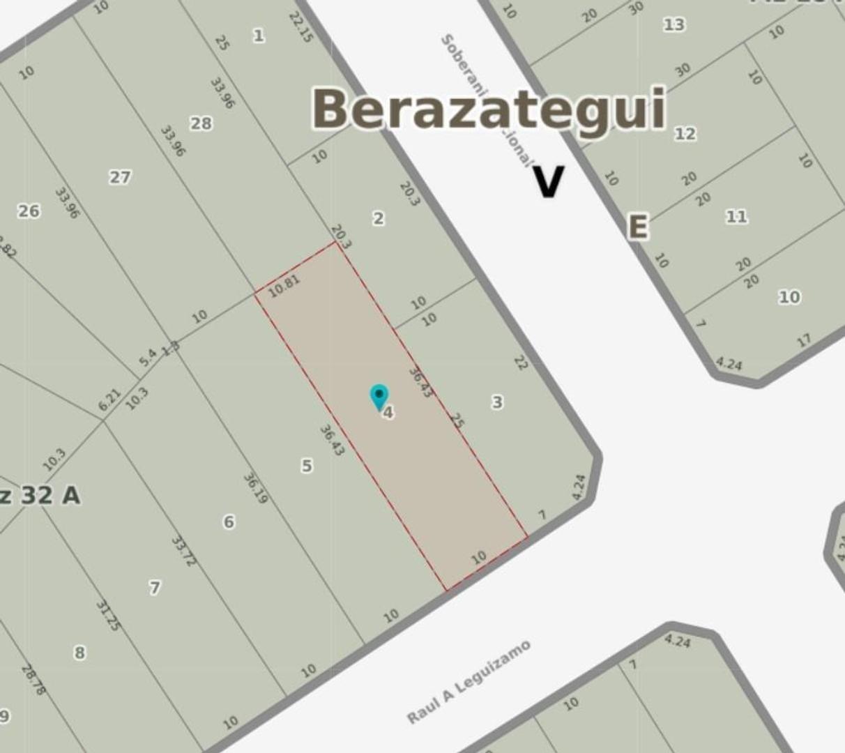 VENTA LOTE BERAZATIGUI
