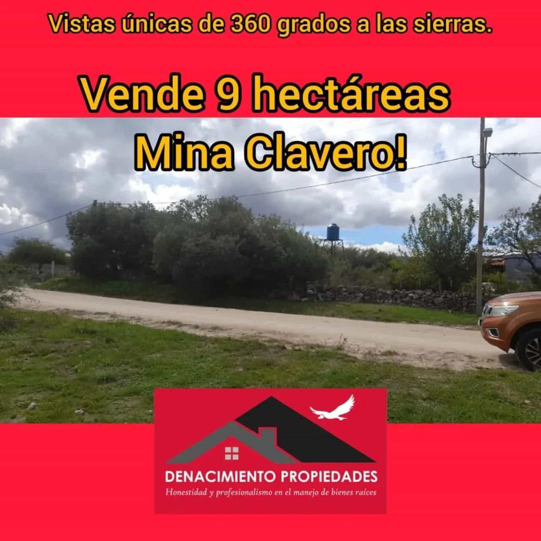 Campo de 9 hectáreas con escritura en Mina Clavero