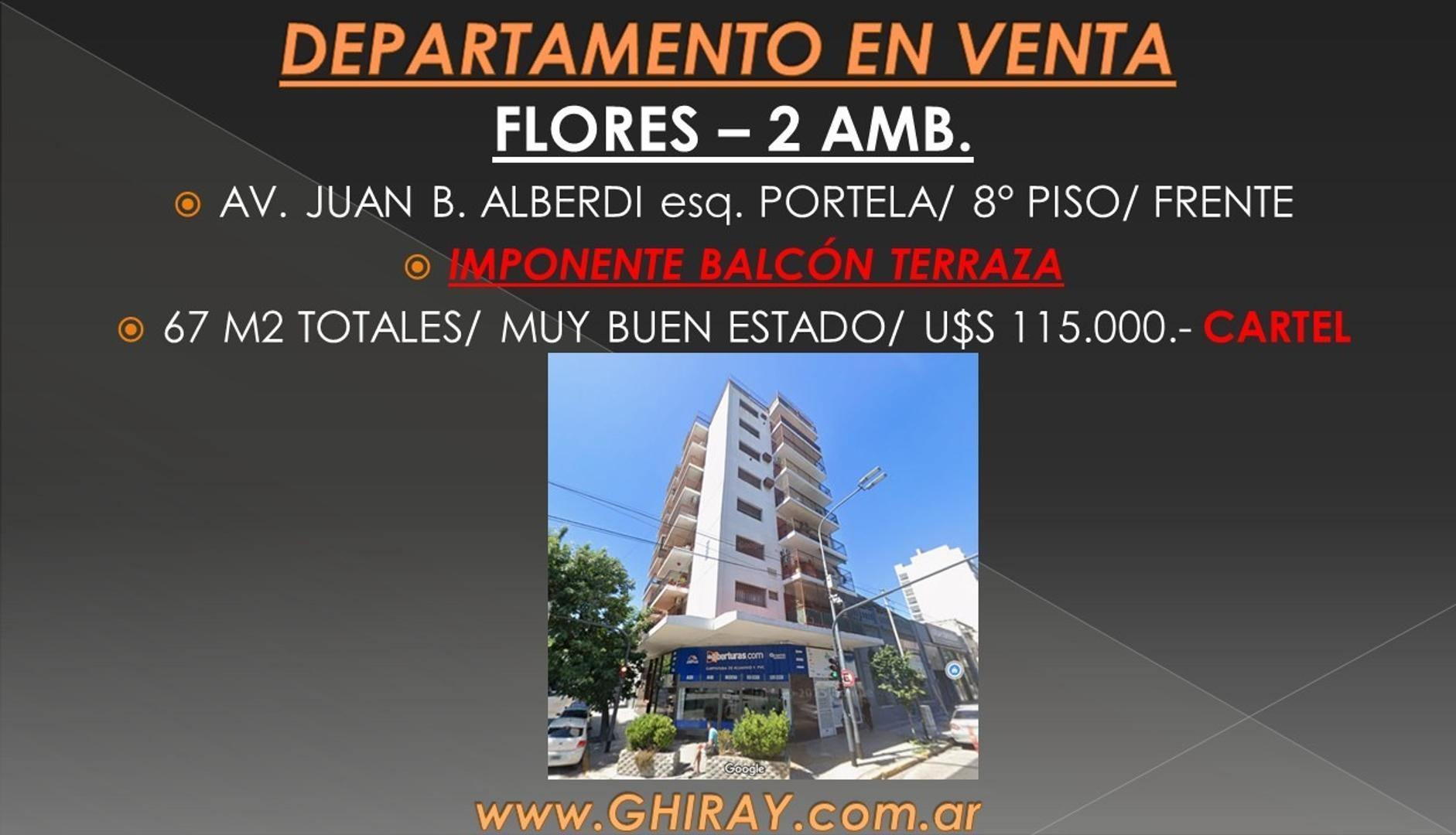 Balcon Terraza 28m2 Alberdi Esq Portela 208