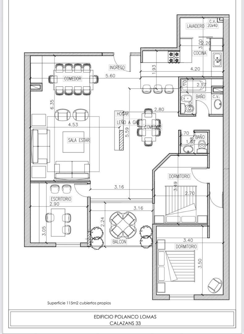 Departamento en Alquiler de 3 dormitorios