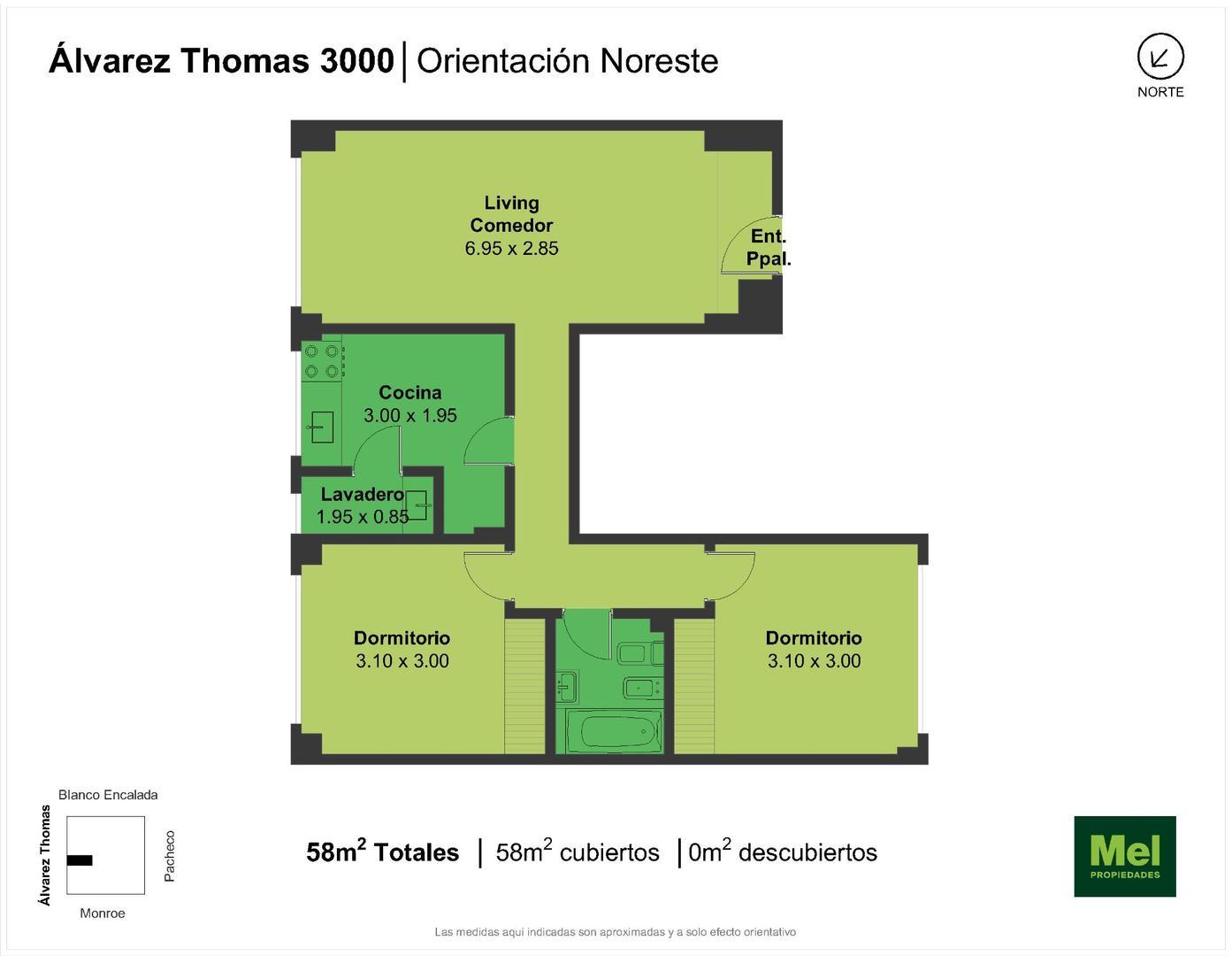 Álvarez Thomas 3000, Piso 1