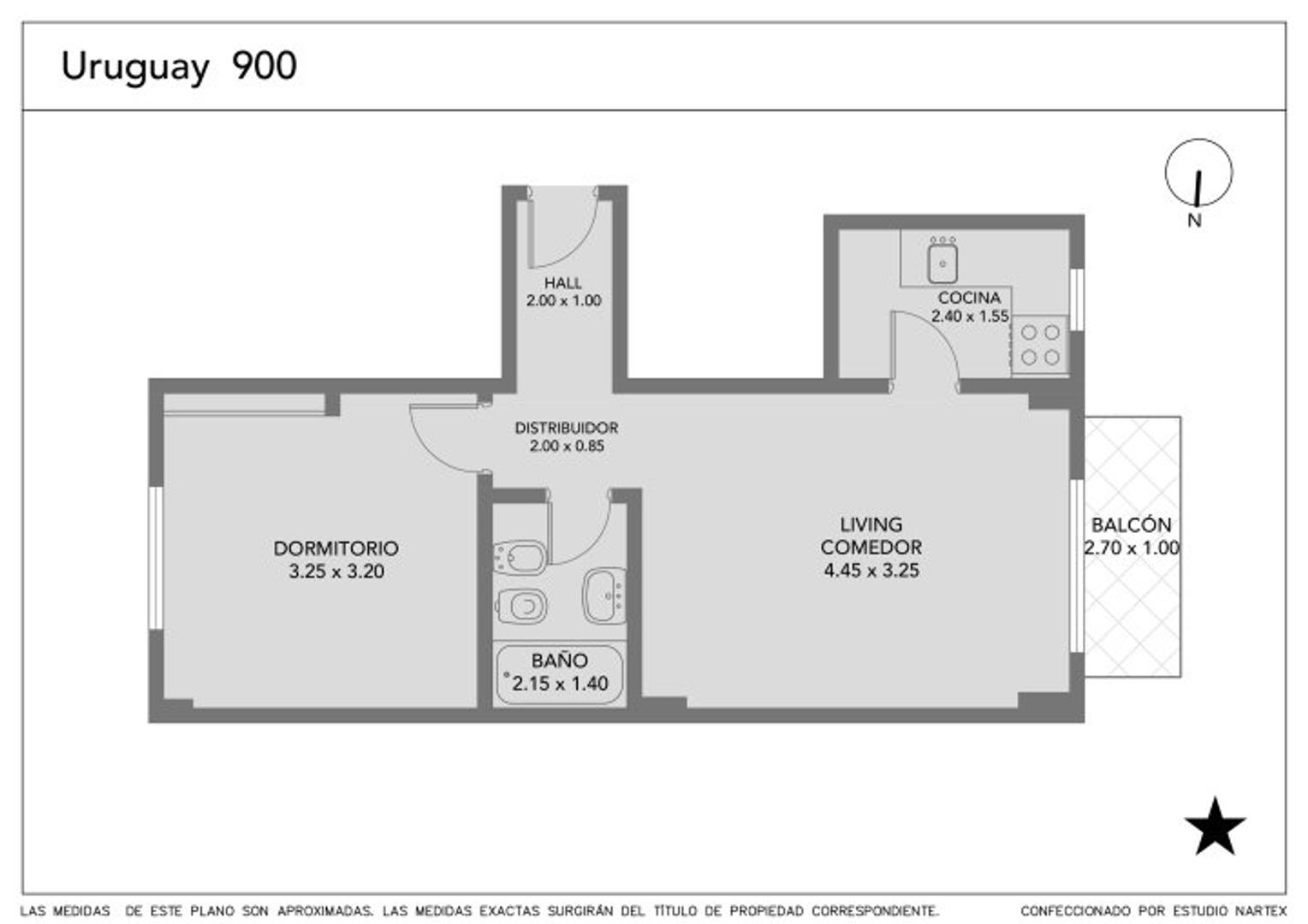 Departamento en Venta de 2 ambientes