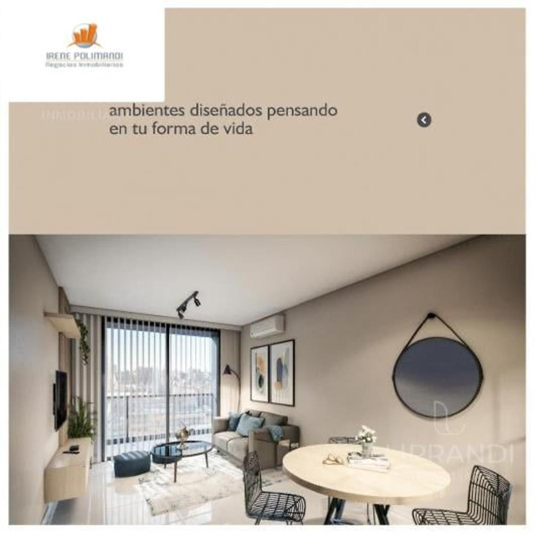 Departamento 2 ambientes con 1 baño