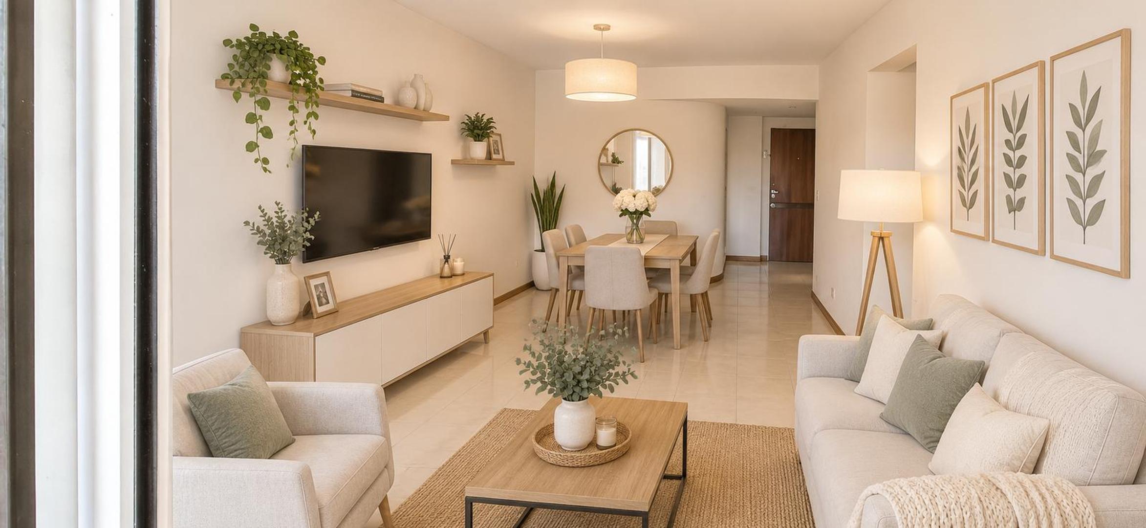 Departamento 3 ambientes con cochera, impecable!