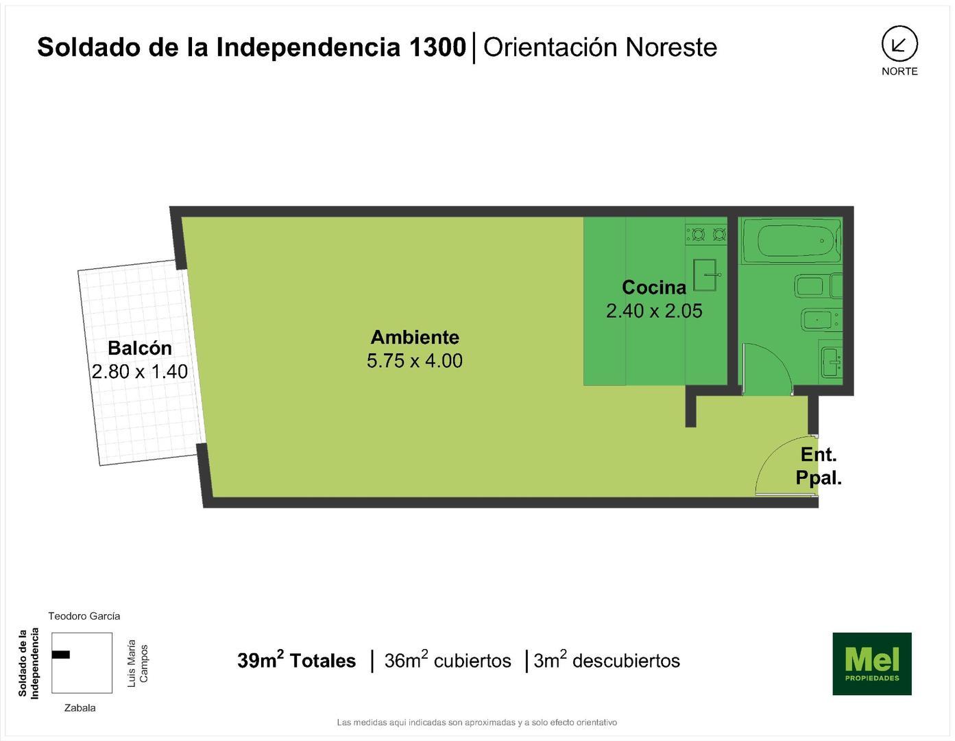 Soldado De La Independencia 1300, Piso 5
