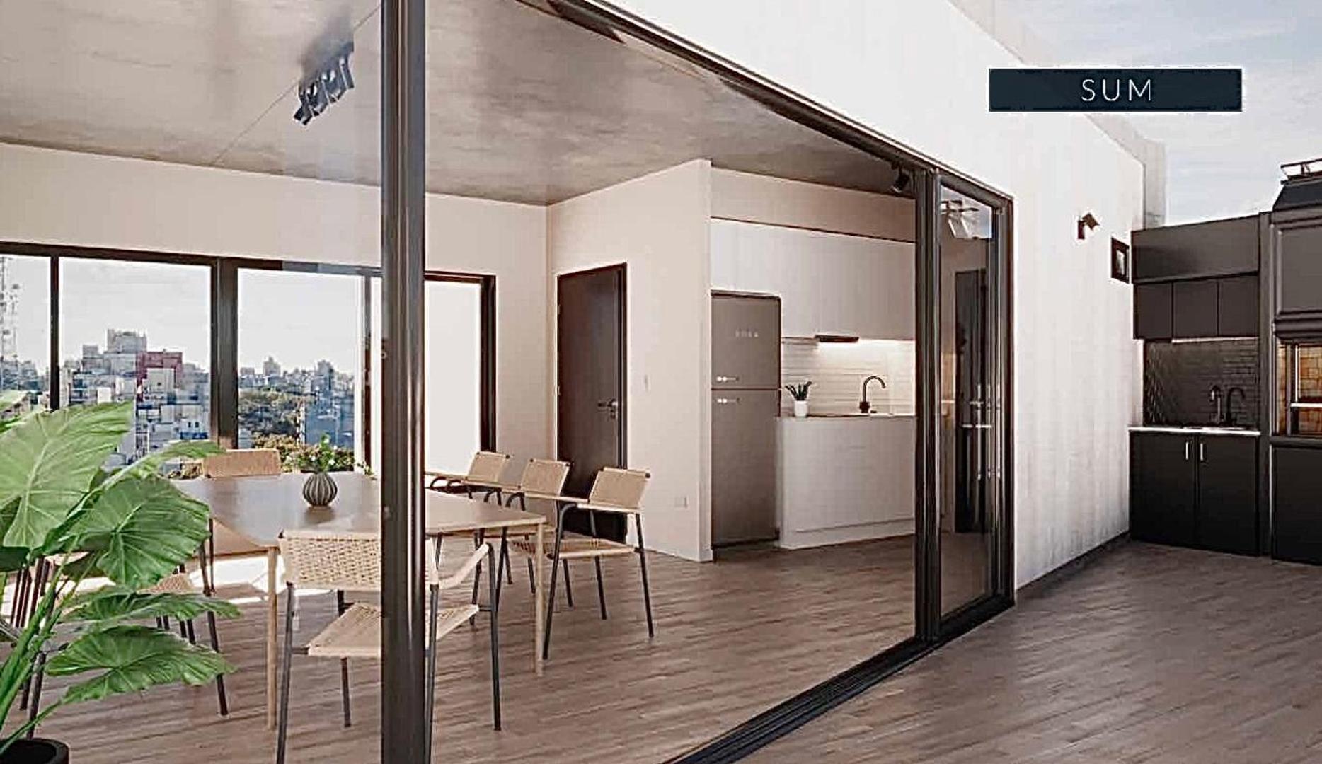 Venta 1 Amb. Terraza  Parrilla. Financiación Directa y Cuotas.