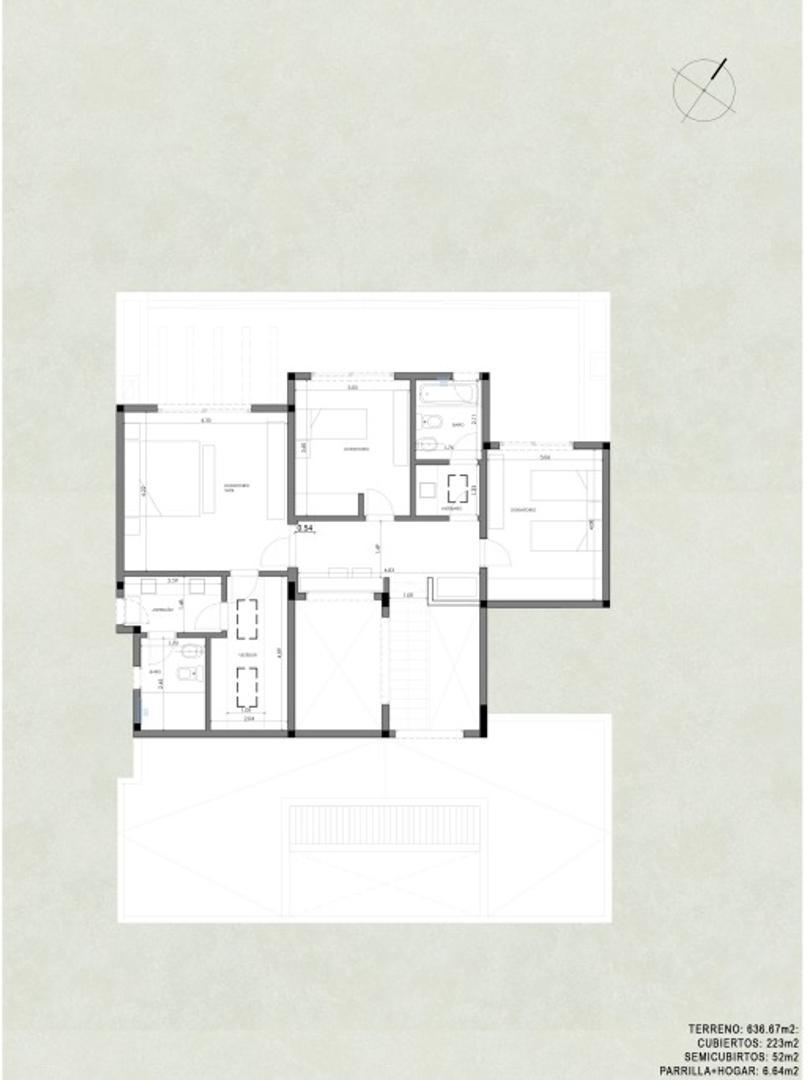 Casa 5 ambientes con 3 baños