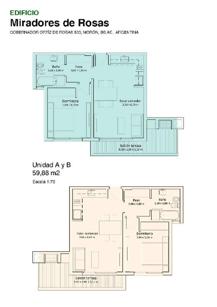 Departamento en Venta en Moron, USD 75.000