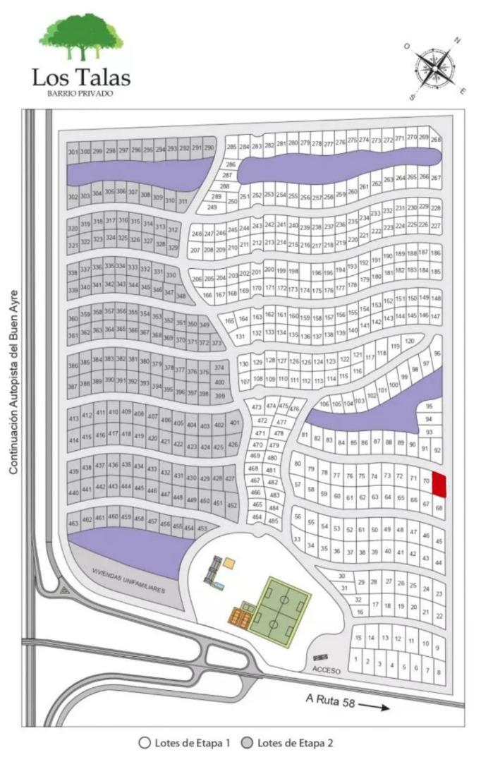 Terreno en Venta en Los Talas, USD 75.000