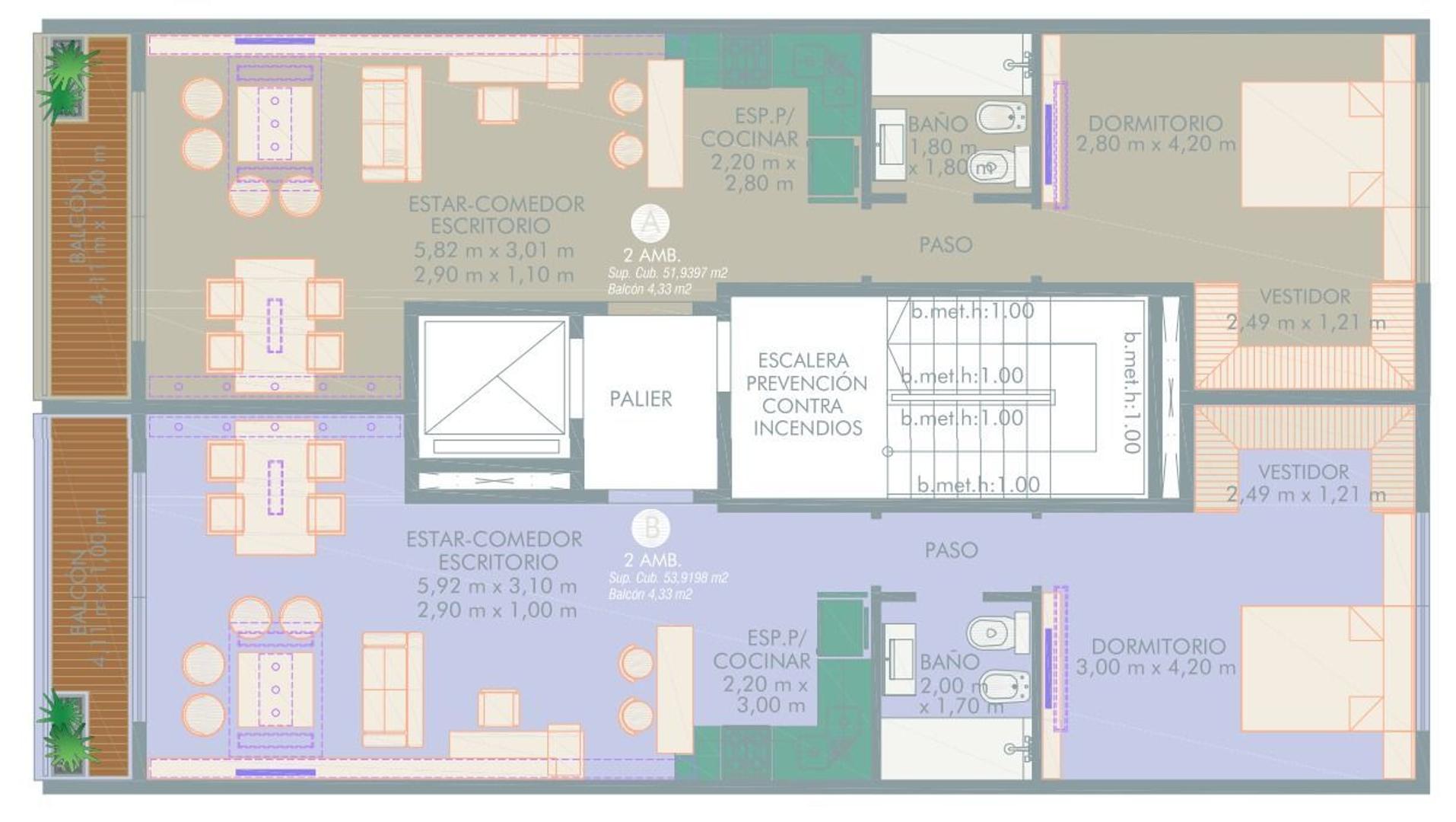 Departamento en Venta de 1 dormitorio
