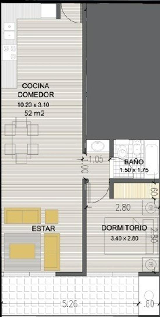 Güiraldes 476 , Piso 1