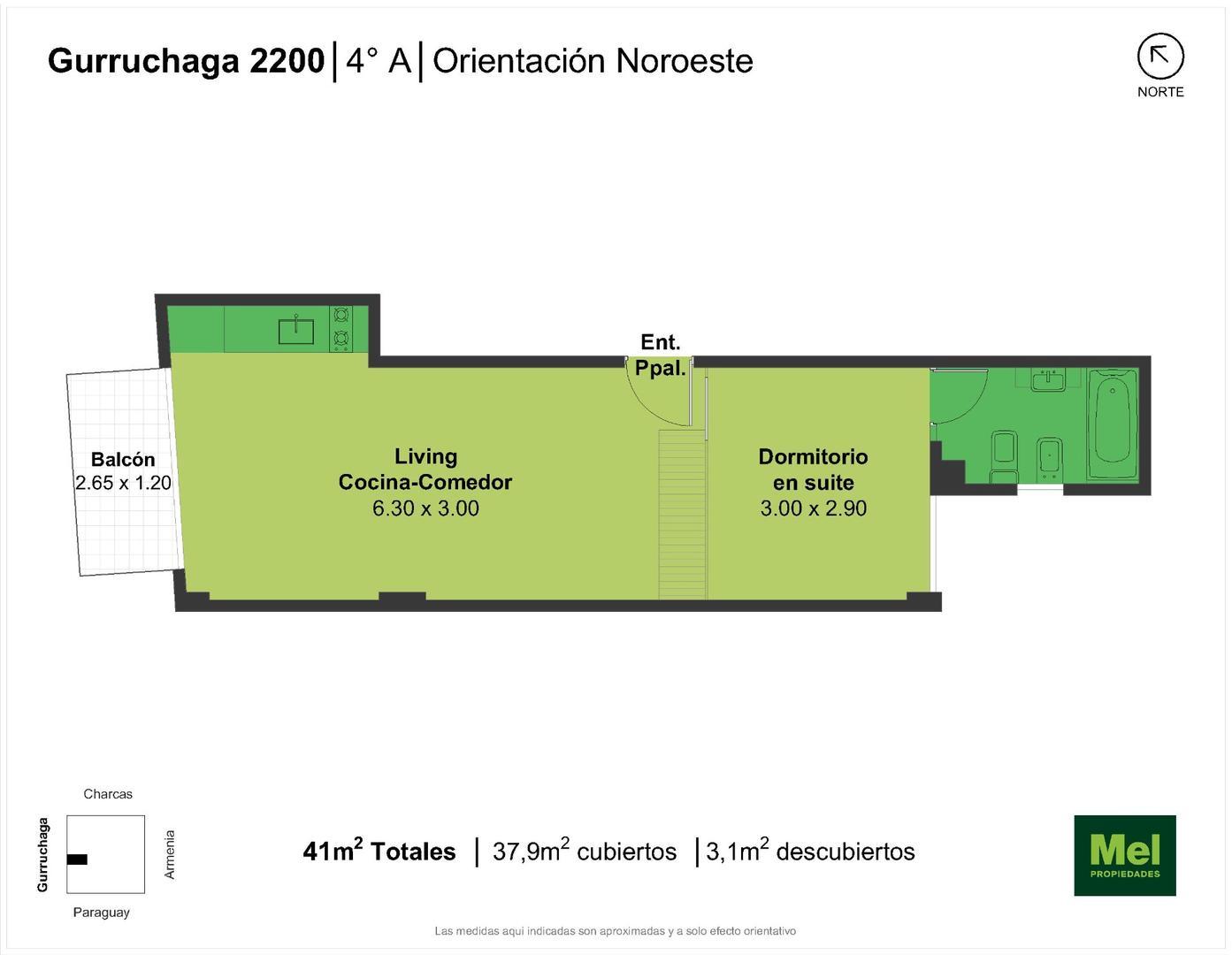 Departamento en Alquiler en Palermo, $ 790.000