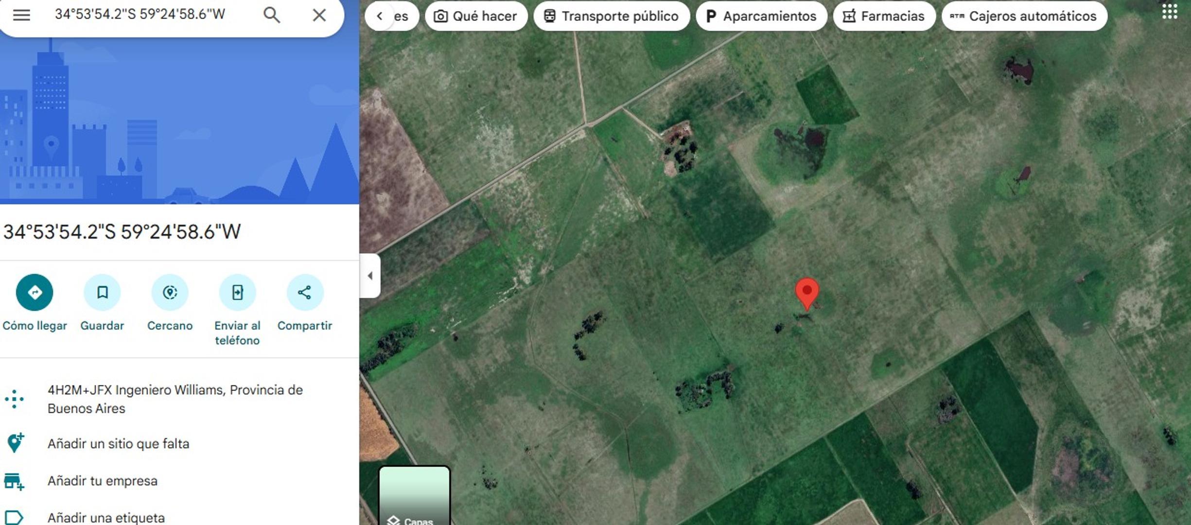 VENTA DE CAMPO DE 84.5 HECTAREAS- NAVARRO