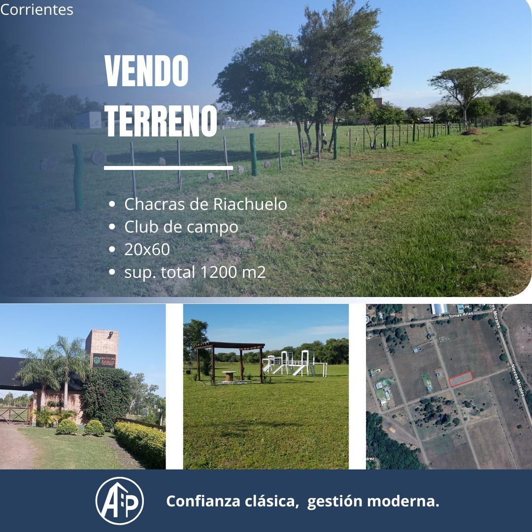 Terreno chacras de riachuelo "club de campo"
