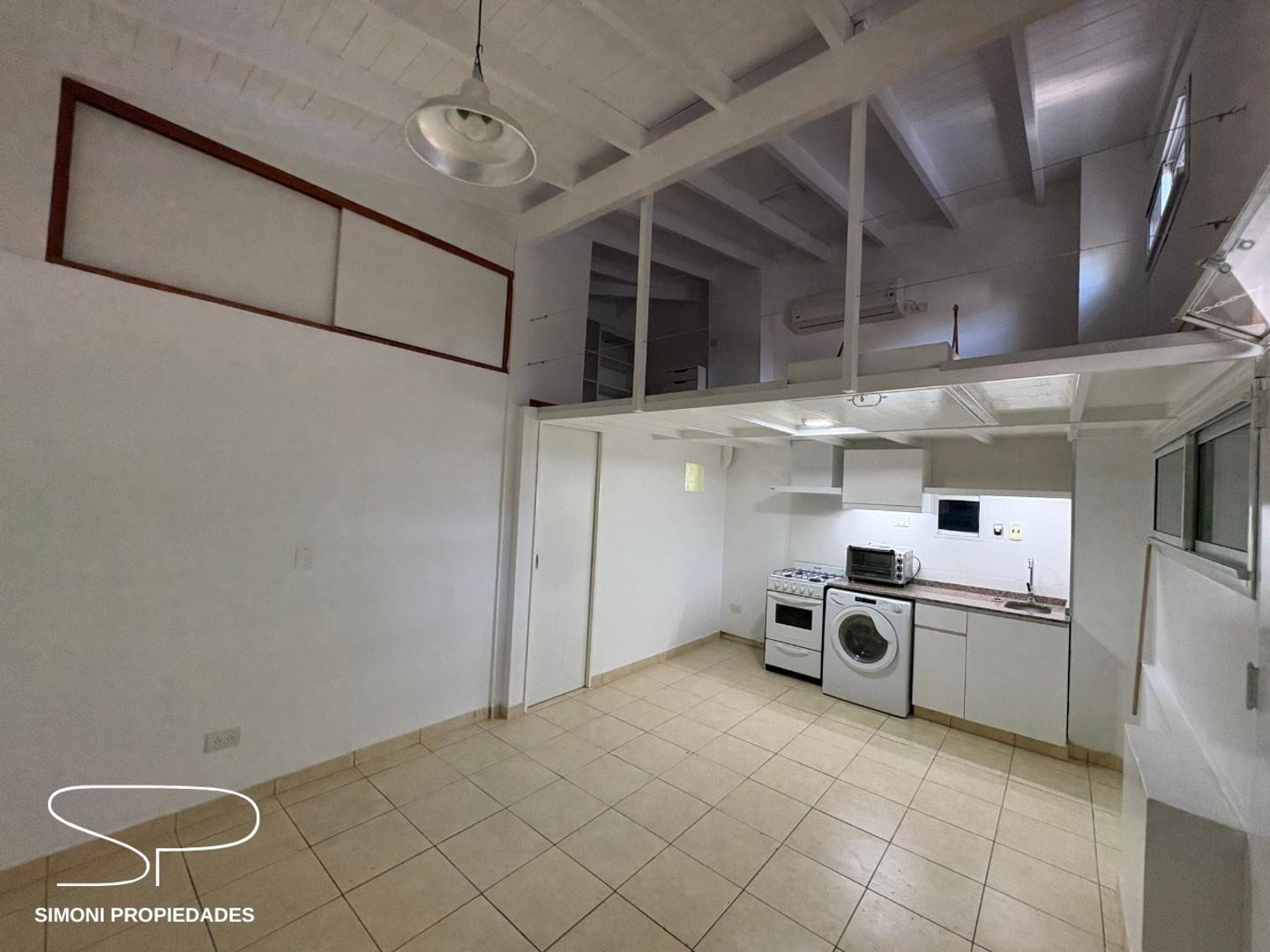 Moderno monoambiente tte. instalado c/ aire y lavarropas