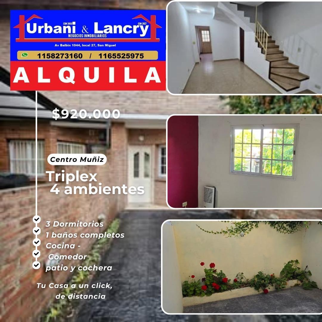 Hermoso dúplex de 4 ambientes en el centro de muñiz