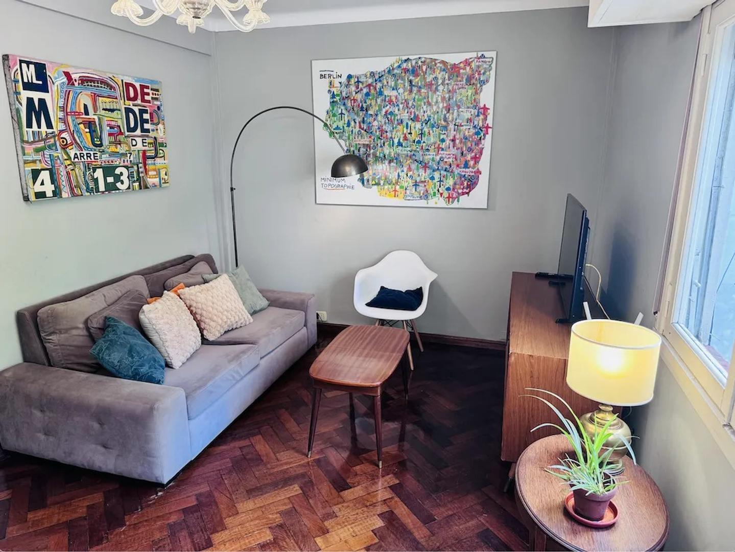 Departamento 2 ambientes con 1 baño