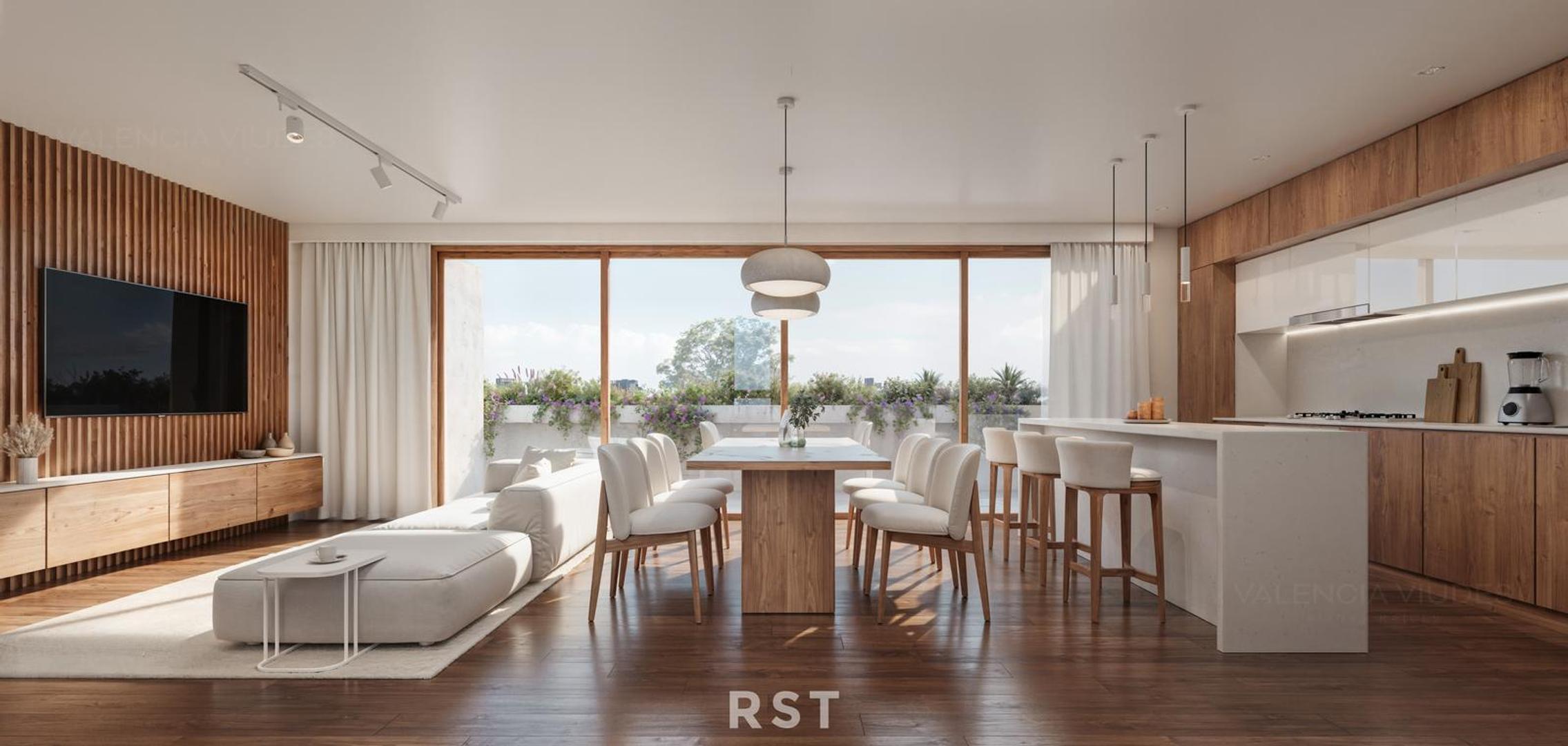 Departamento 4 ambientes con 2 baños