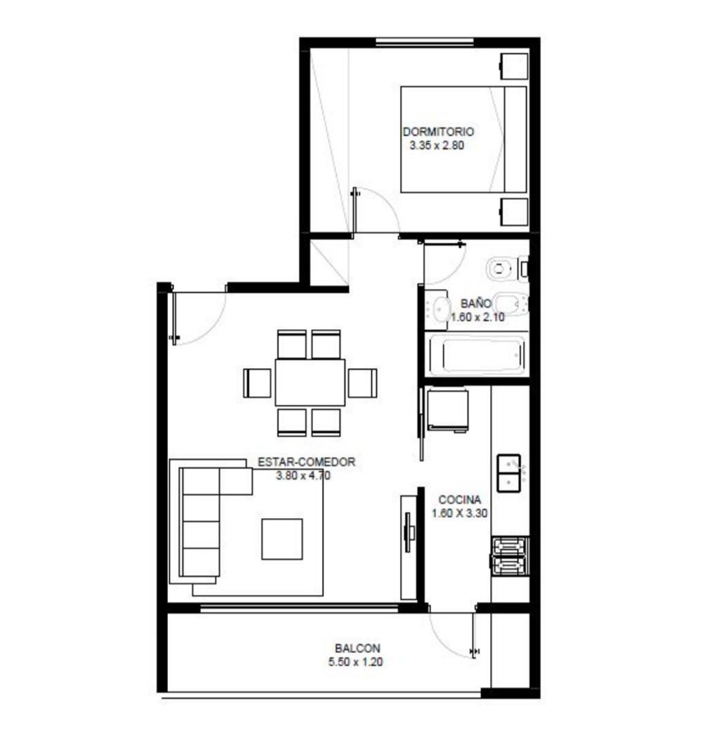 Departamento en Venta en La Plata, USD 85.000