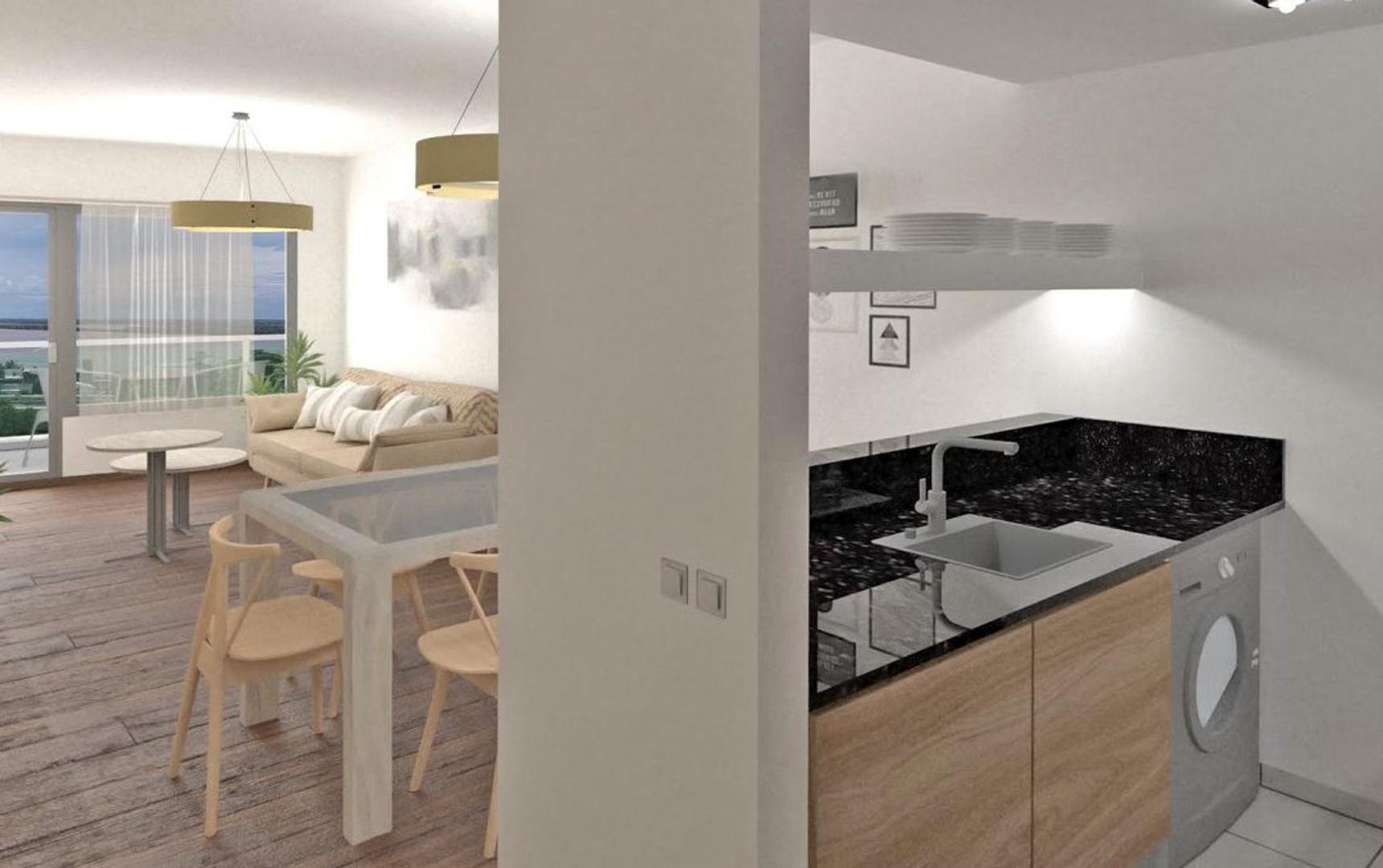 Departamento 2 ambientes con 1 baño