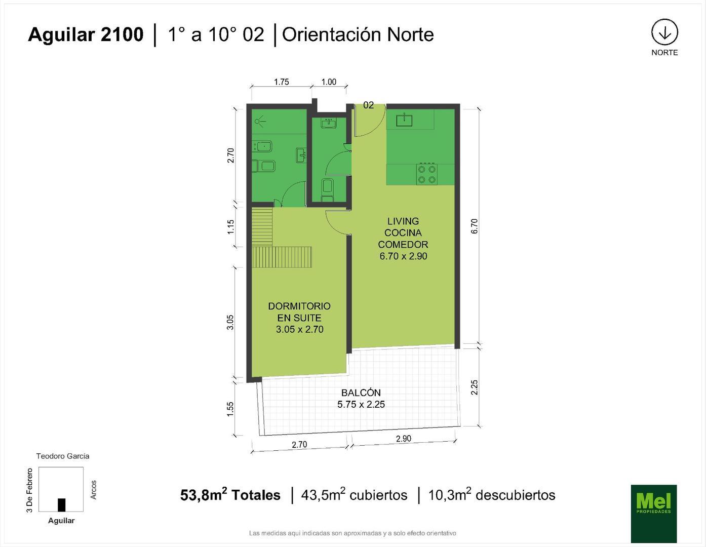Departamento en Venta de 1 dormitorio